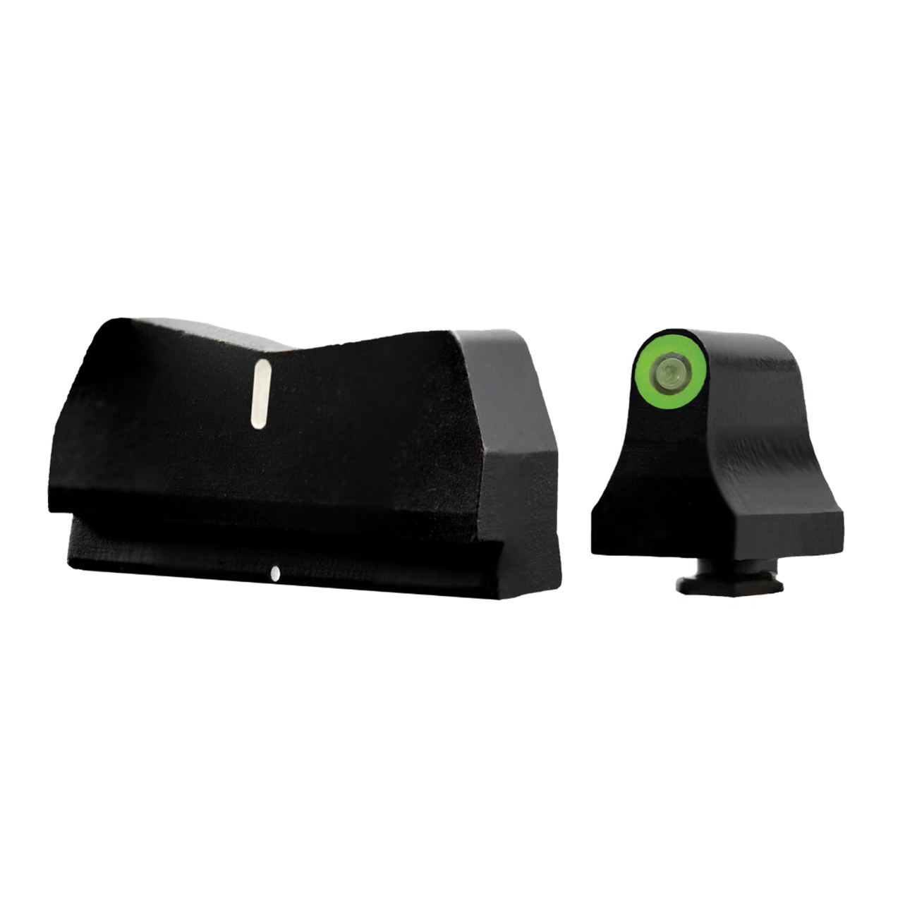 XS Sights DXW2 Standard Dot Night Sight Front/Rear, Green/Green/Black - GL-0015P-4G-4 - Xs Sights