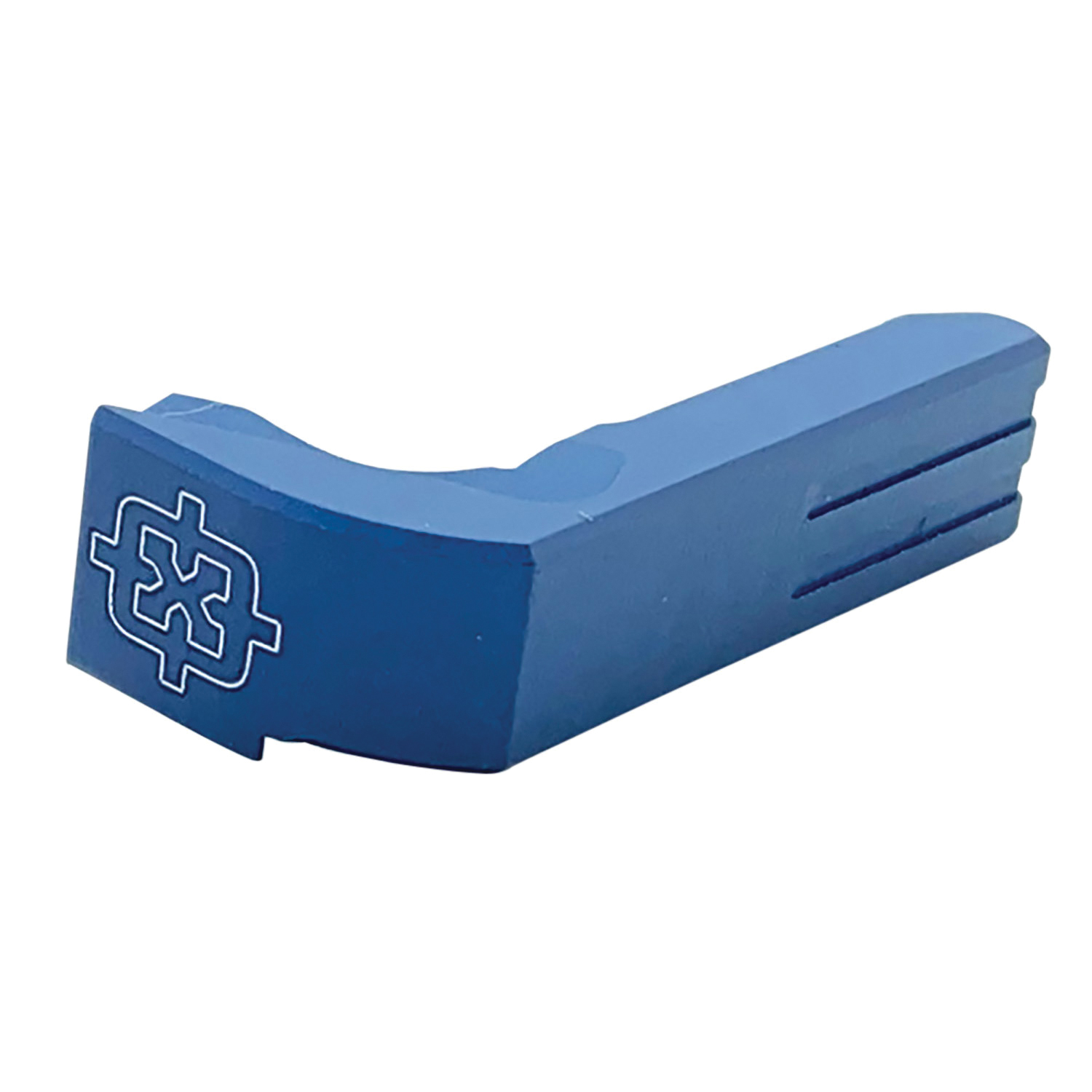 Cross Armory Glock 17/19/22/23/24 and P80 Aluminum Extended Magazine Catch, Blue - CRGMCBL - Cross Armory