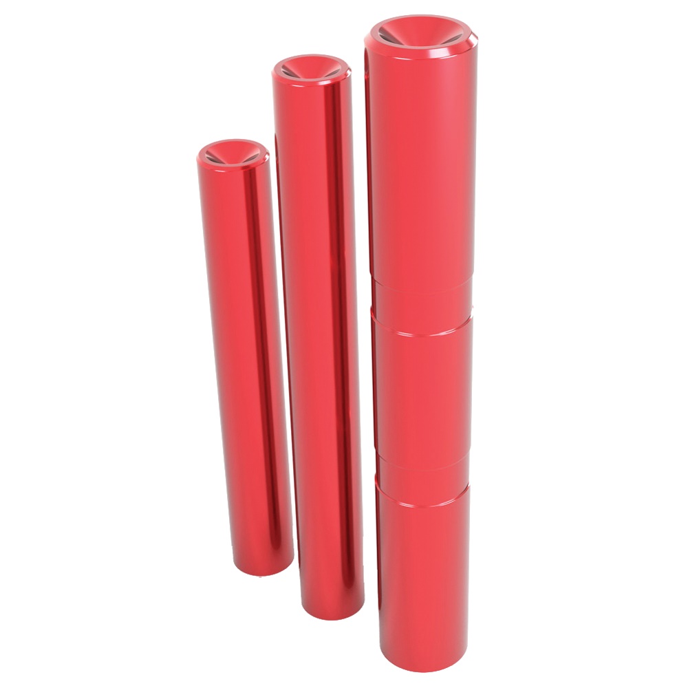 Cross Armory Dimpled 3-Pin Set for Glock 17/19/20 Gen1-3, Red - CRGPSRD - Cross Armory