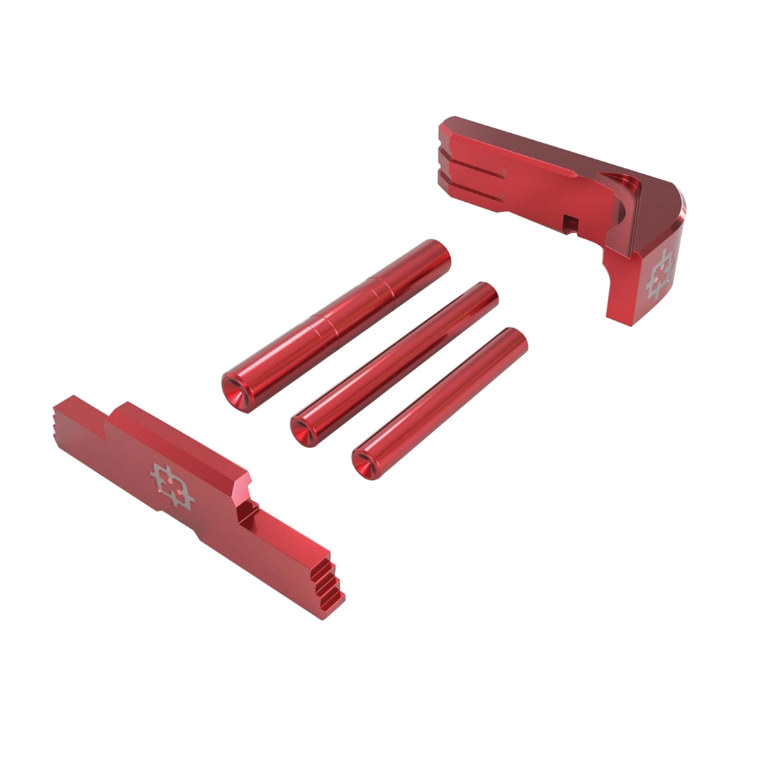 Cross Armory 3-Piece Upgrade Kit for Glock 17/19/22 Gen1-3 -Red Anodized Precision - CRGOKRD - Cross Armory