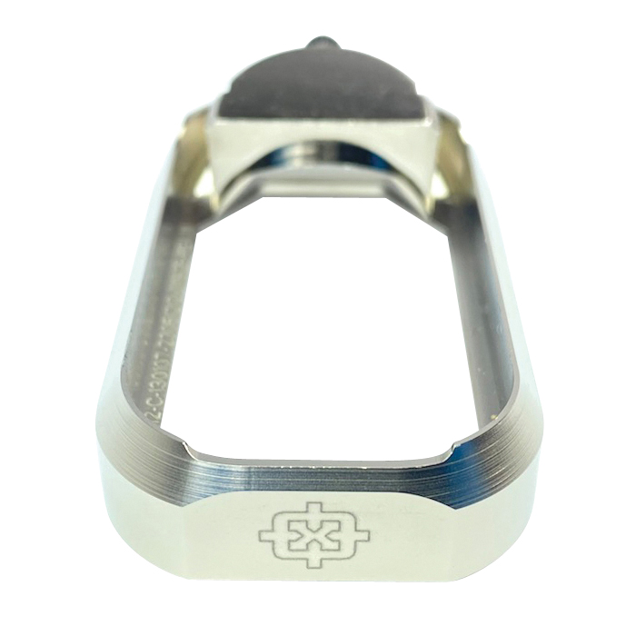 Cross Armory Glock Gen1-3 Aluminum Flared Magwell, Silver - CRGFMWSV - Cross Armory