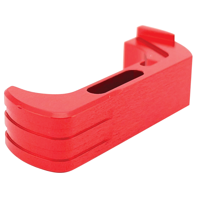 Cross Armory Glock 17/19/22/23 Gen 4 and 5 Aluminum Extended Magazine Catch, Red - CRG5MCRD - Cross Armory