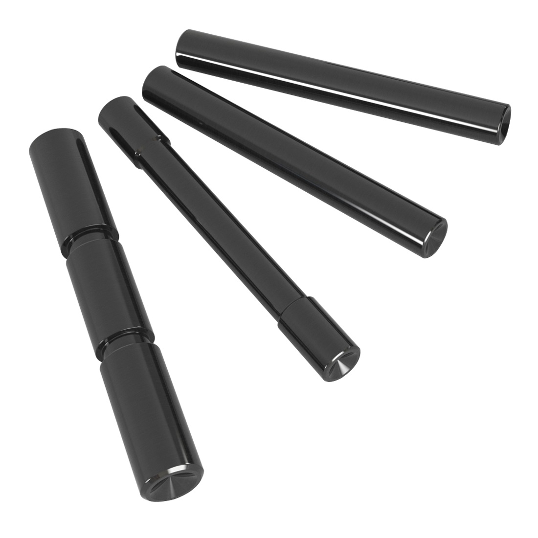Cross Armory Dimpled 4-Pin Set for Glock 17/19/20 Gen4, Black - CRG4PSBK - Cross Armory