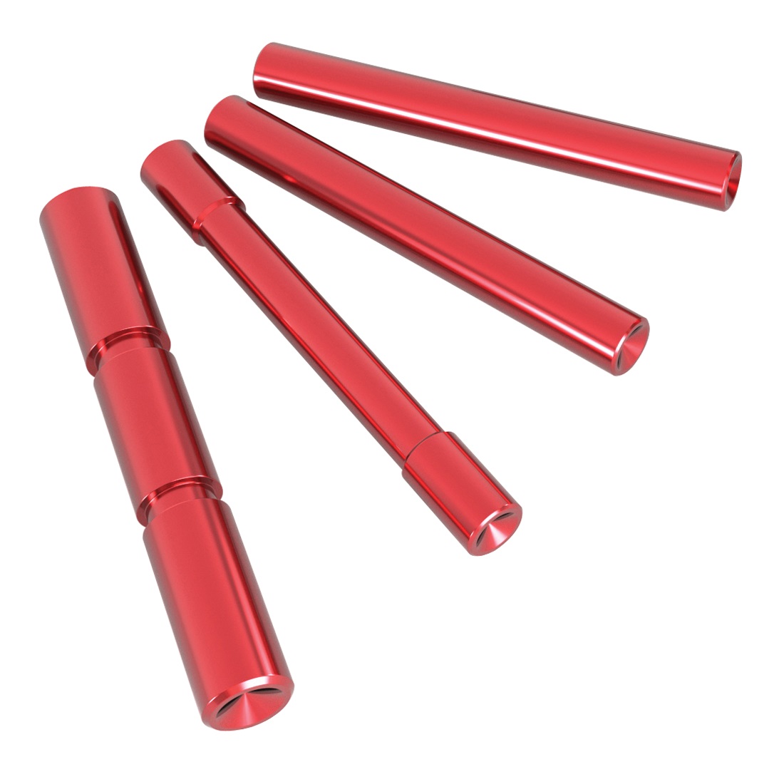 Cross Armory Dimpled 4-Pin Set for Glock 17/19/20 Gen4 -Red for Performance Enhancement - CRG4PSRD