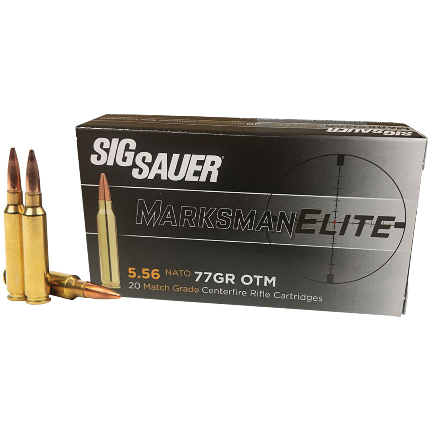 Sig Sauer Marksman 5.56 77 gr Ammo OTM - 20rds - E556M420 - Sig Sauer