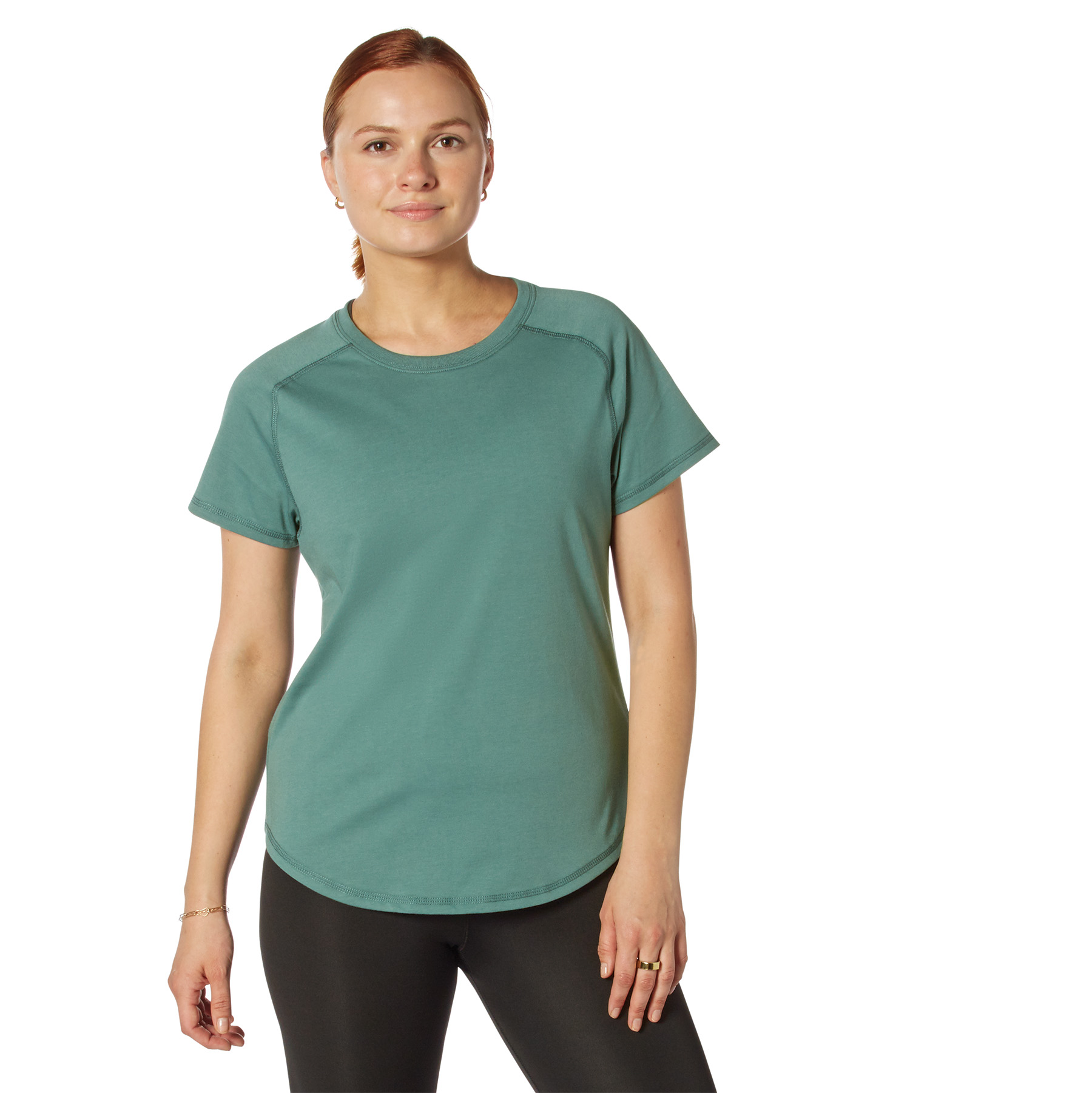 Rothco Rothco Womens Essential Raglan Sleeve T-Shirt - Vintage Teal, Small