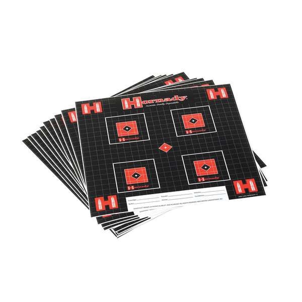 Hornady Lock-N-Load Target - Black/Red - High-Visibility Target for Accurate Shots - 9963
