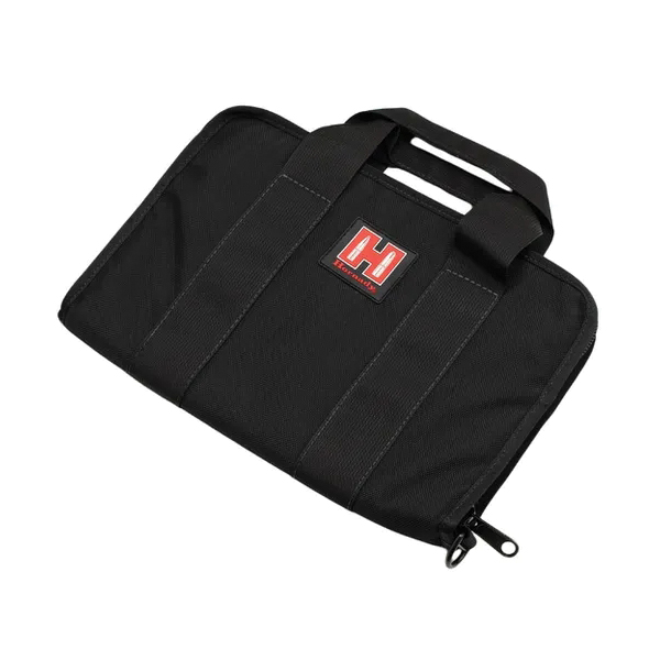 Hornady Nylon Cordura Soft Pistol Case - Secure Your Firearms in Black/Red - 99117