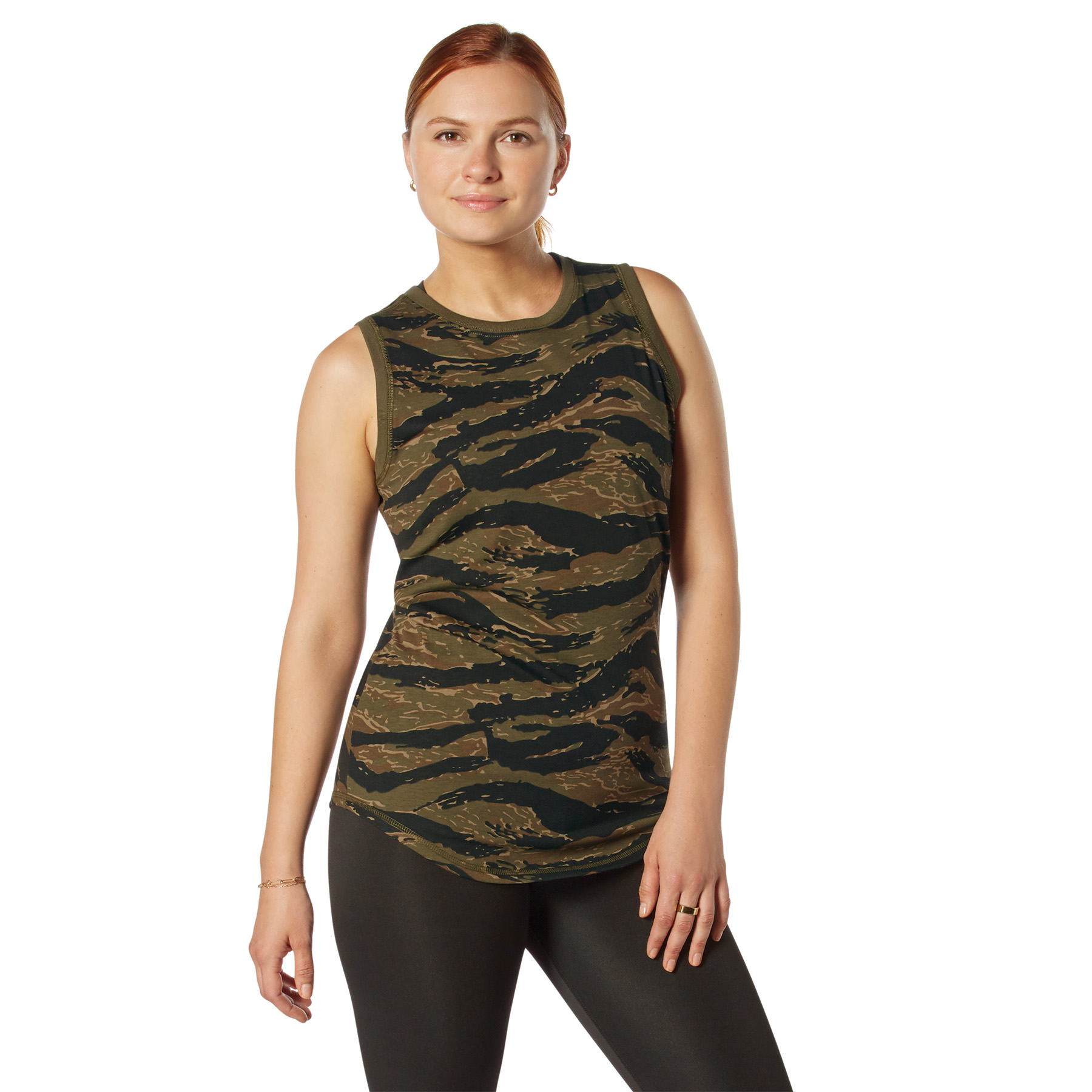 Rothco Rothco Womens Essential Tank Top - Tiger Stripe Camo, Medium