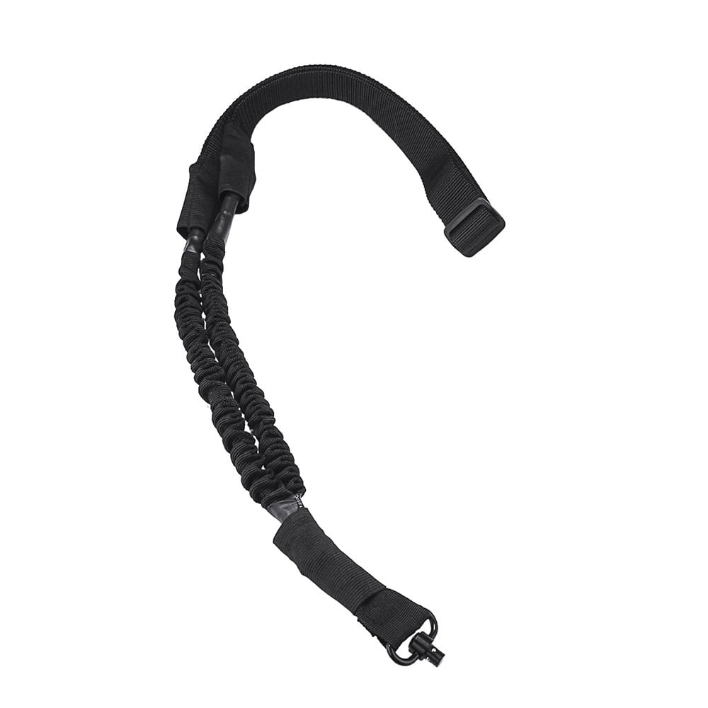 Carry Your Firearm Comfortably with the NcStar 1 Point Bungee Sling in Black - AQDBS1B - Ncstar