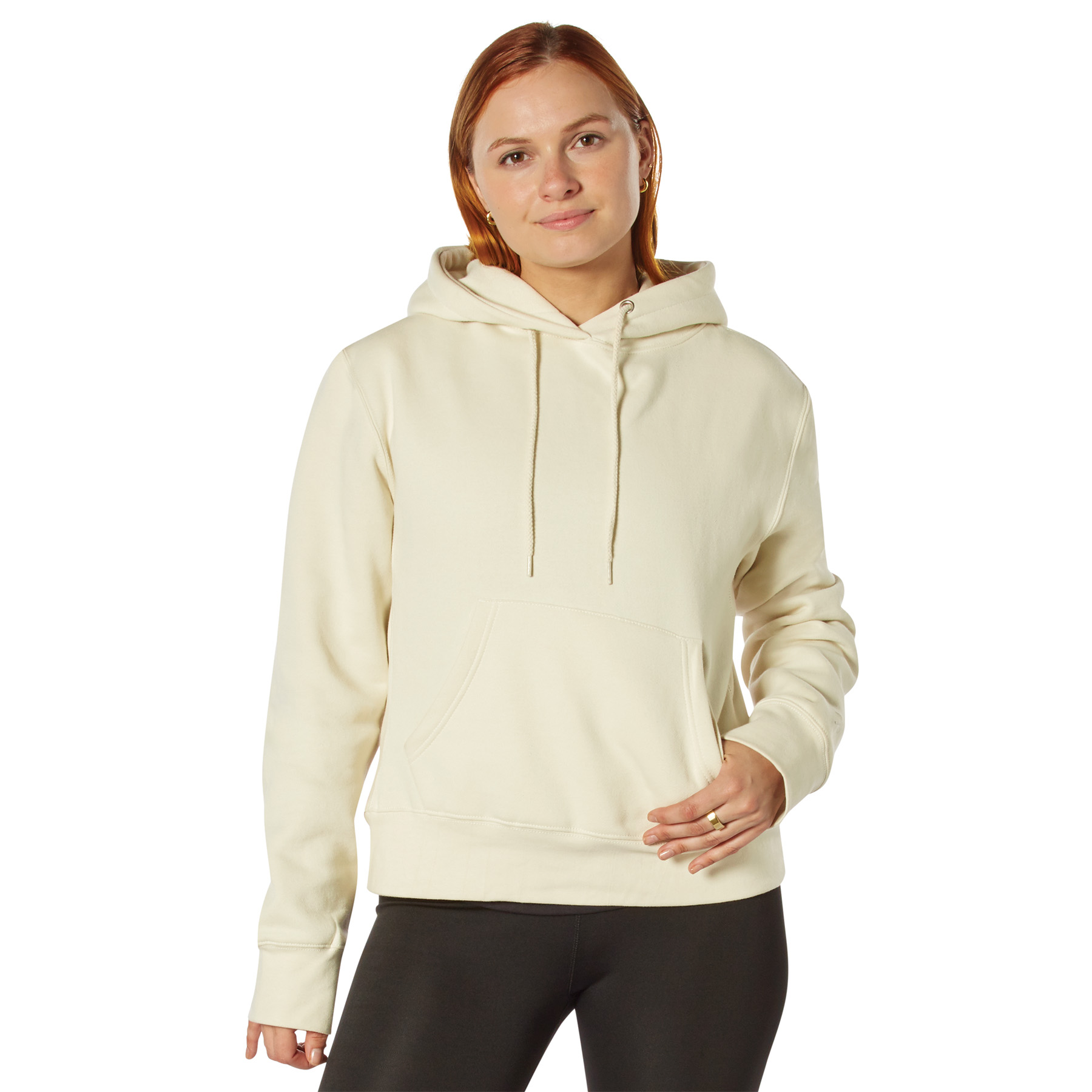 Rothco Rothco Womens Every Day Hoodie - Cream, X-Large