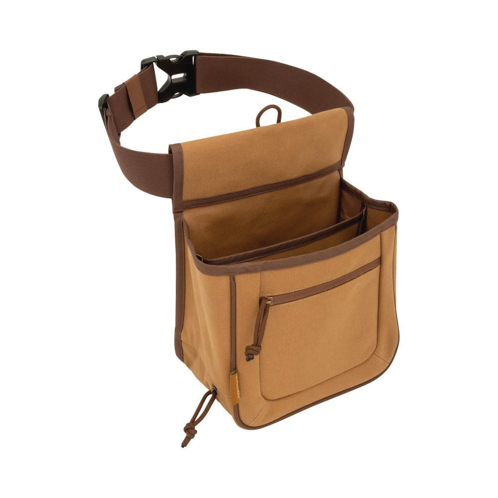 Allen Cotton Canvas Rival Double Compartment Shell Bag, Caramel Brown - 8332 - Allen