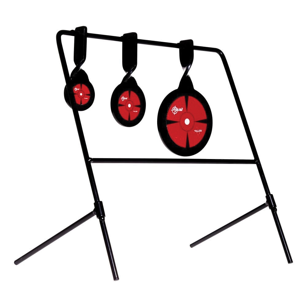 EZ Aim Triple Deflector Spinner Target System, Black/Red, 3 Pack - 15403 - Ez Aim