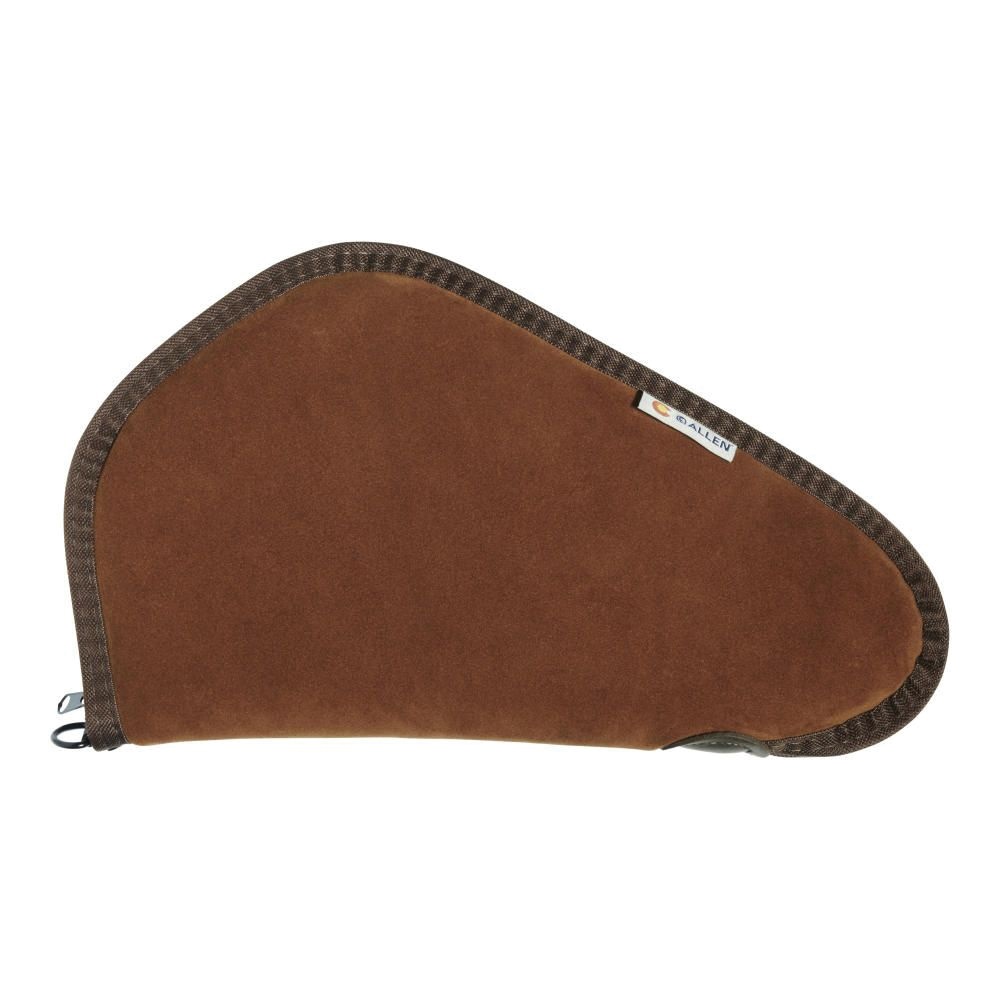 Allen Heritage Suede Leather Handgun Case 13" - Rust, Timeless Handgun Storage - 8613