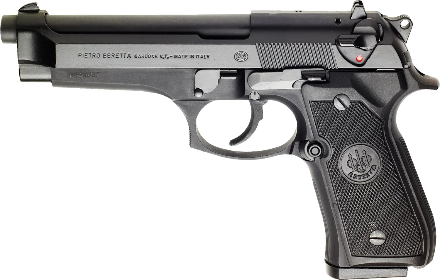 Beretta 92FS 9mm 15rd 4.9" Pistol, Black - J92F300M - Beretta