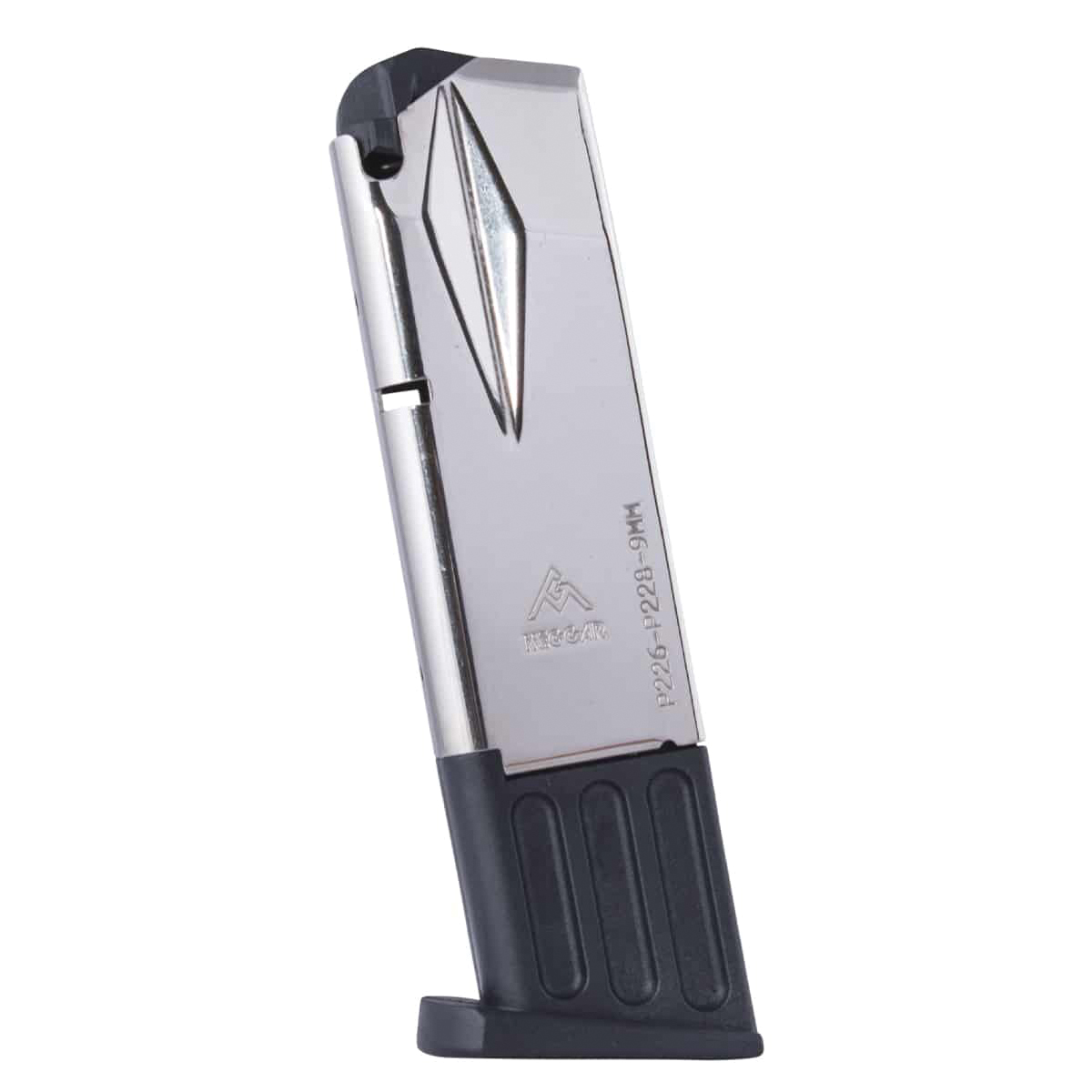 Mec-Gar 10rds 9mm Magazine, Nickel - MGP22610N - Mec-Gar