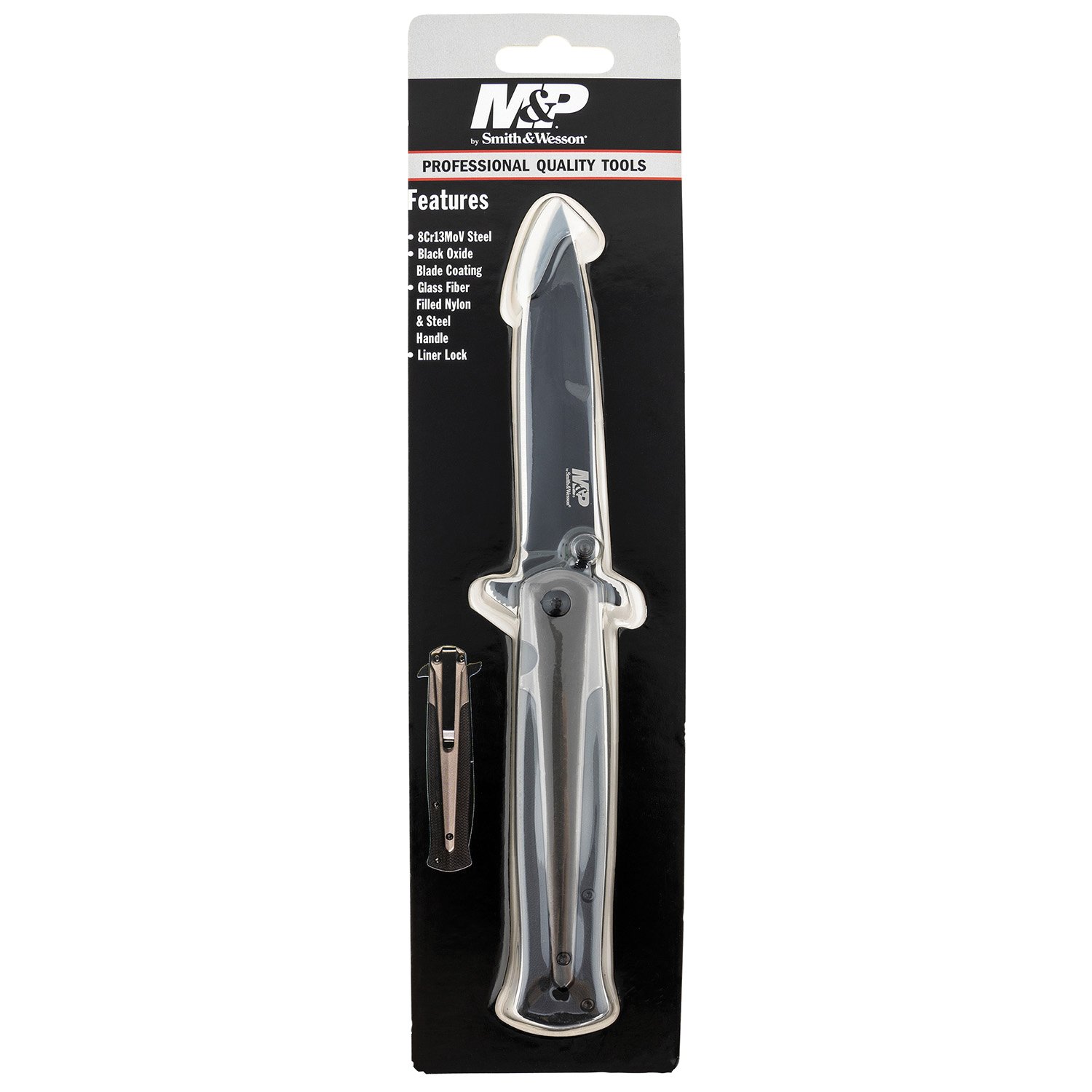 Smith & Wesson M&P Folding Dagger Spear Point, Black/Flat Dark Earth - MP301CP - Smith & Wesson