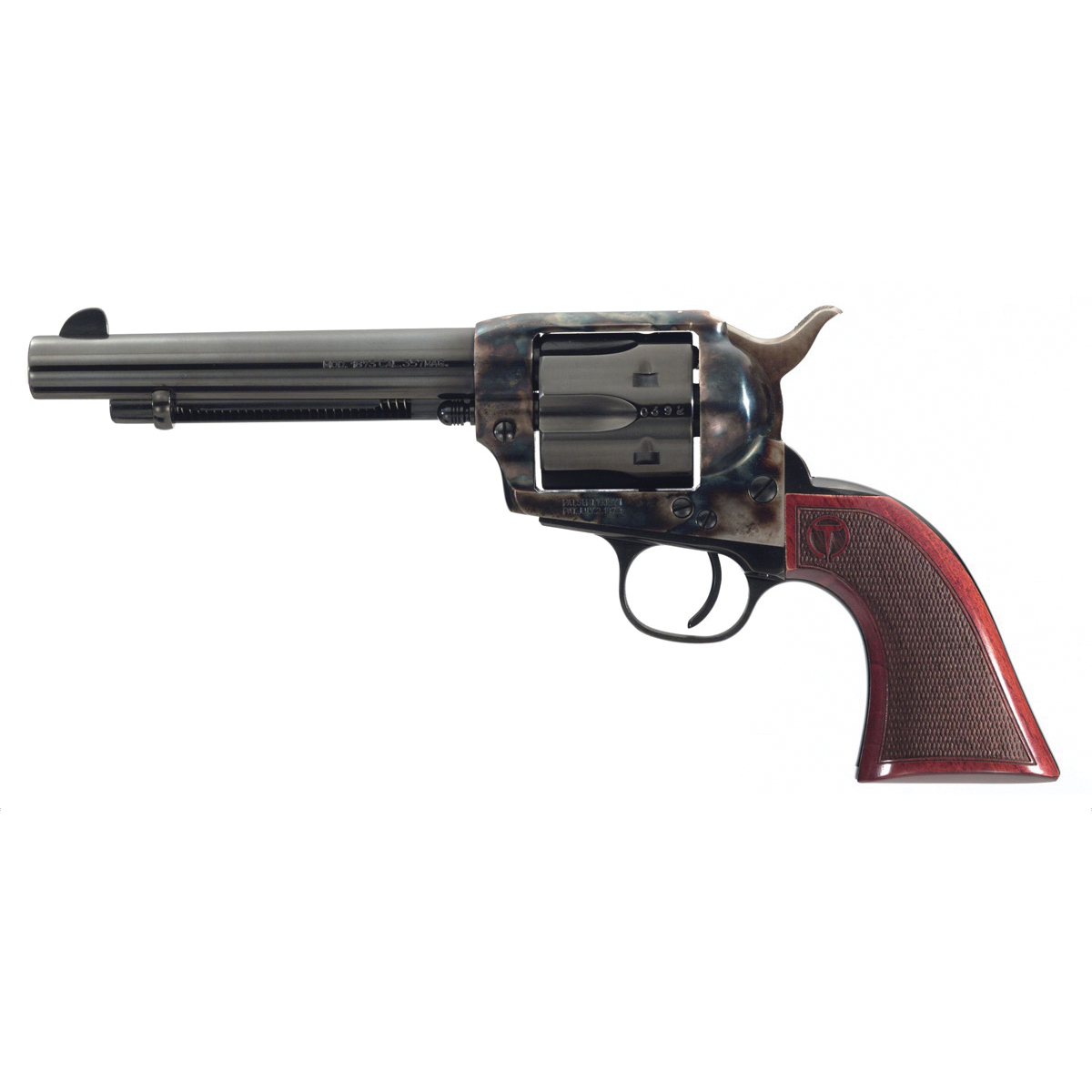 Taylors & Company Smoke Wagon .44-40 Winchester Revolver 5.50" 6rds, Color Case Hardened - 550815 - Taylors And Company