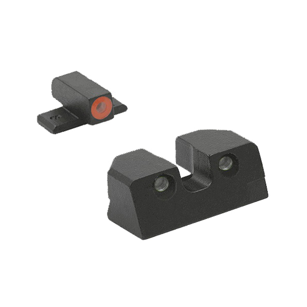 Mepro Hyper-Bright Night Sight Front/Rear, Yellow/Green - 401103121 - Meprolight