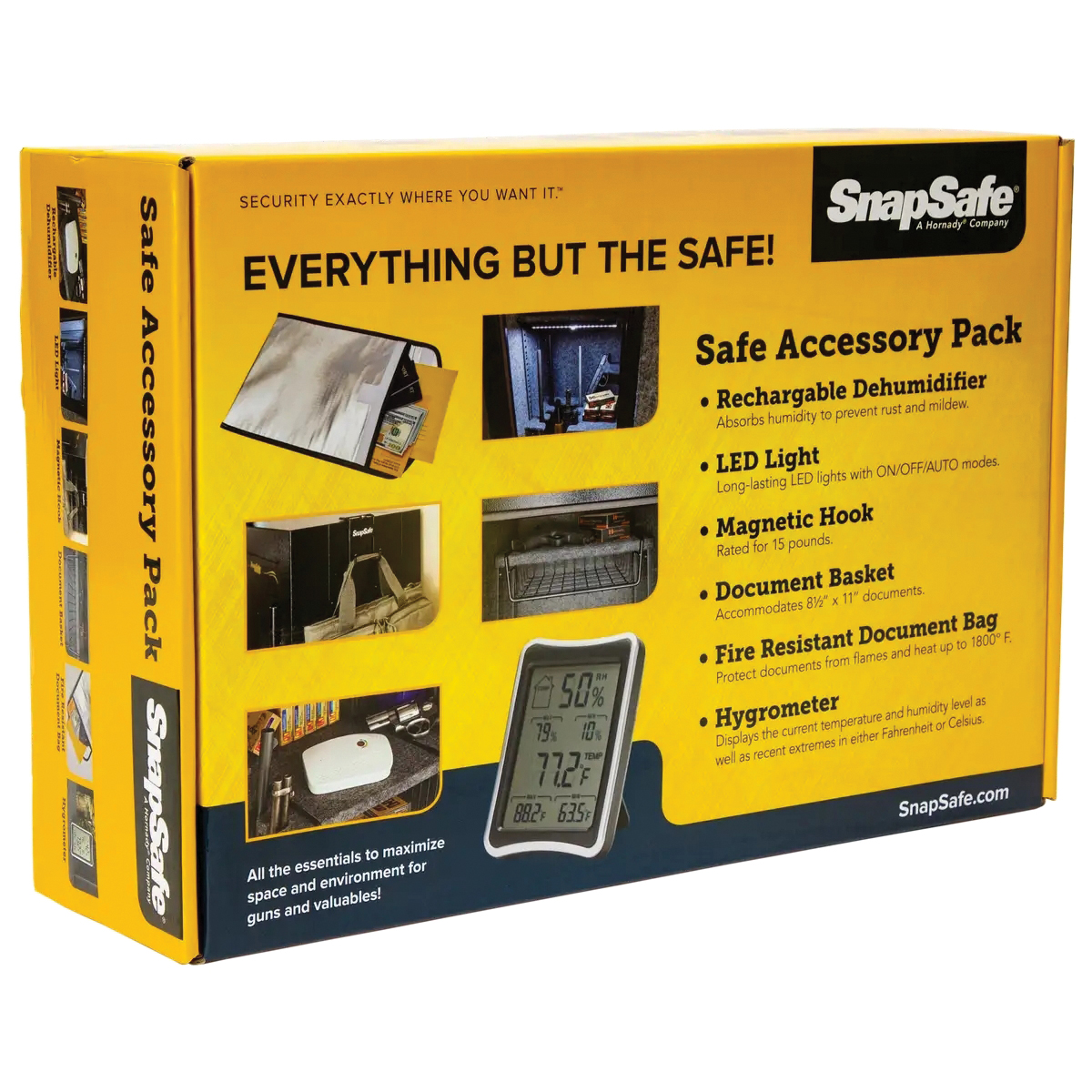 SnapSafe 1.25" x 15" x 9.88" Safe Accessory Pack - Snapsafe