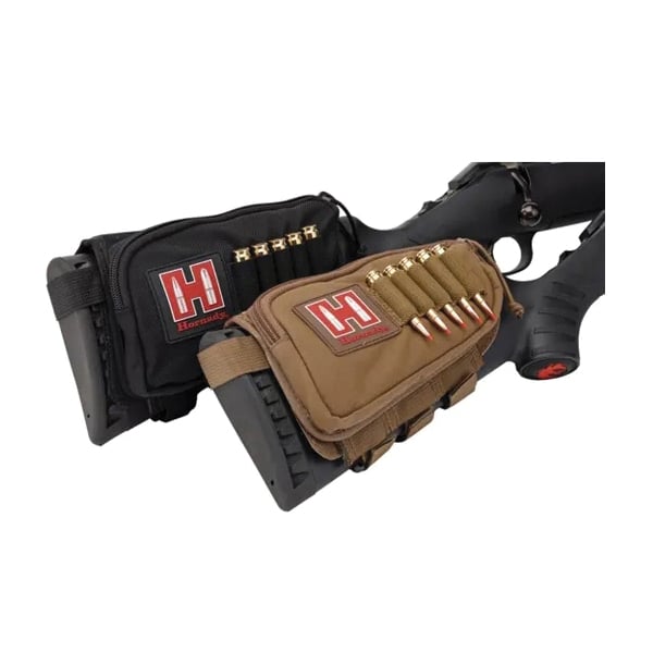 Hornady Nylon Cordura Left-Hand Gun Cheek Piece - Enhanced Shooting Experience in Black - 99113 - Hornady