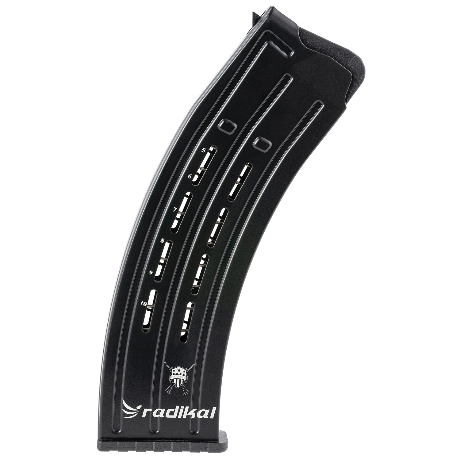 Radikal 10rds 12 Gauge Magazine, Black - RAD10 - Radikal
