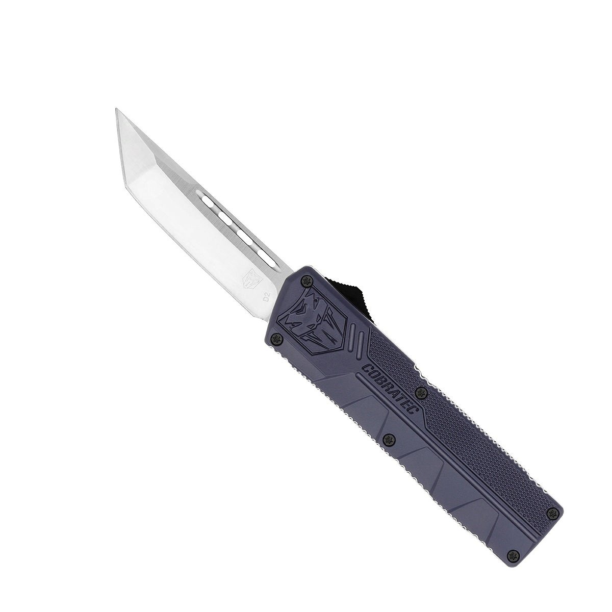CobraTec Knives Lightweight Plain OTF Knife Tanto, NYPD Blue - NYCTLWTNS - Cobratec Knives Llc