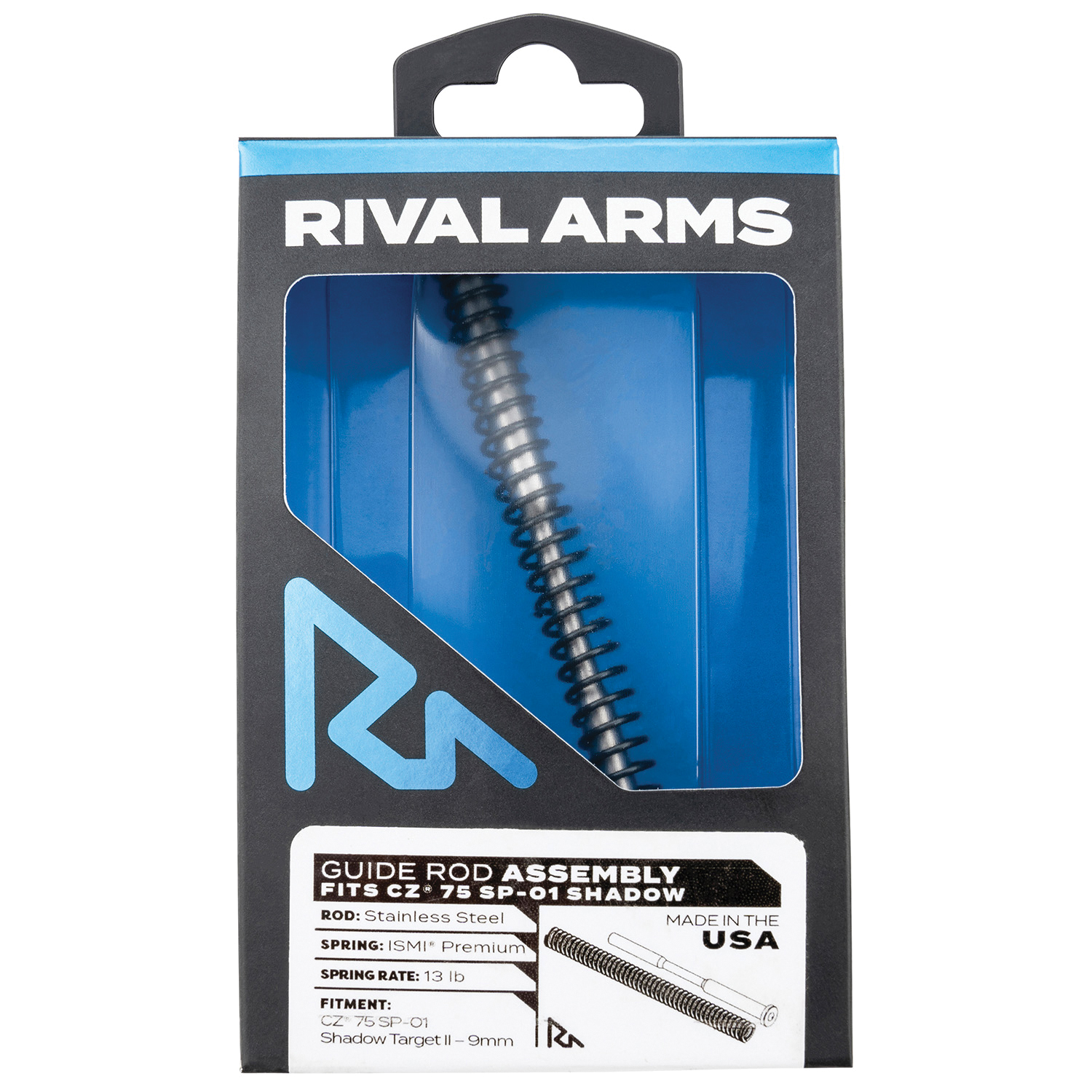 Rival Arms CZ 75 SP-01 Shadow Target II Guide Rod, Black - RA-RA50C201S - Rival Arms