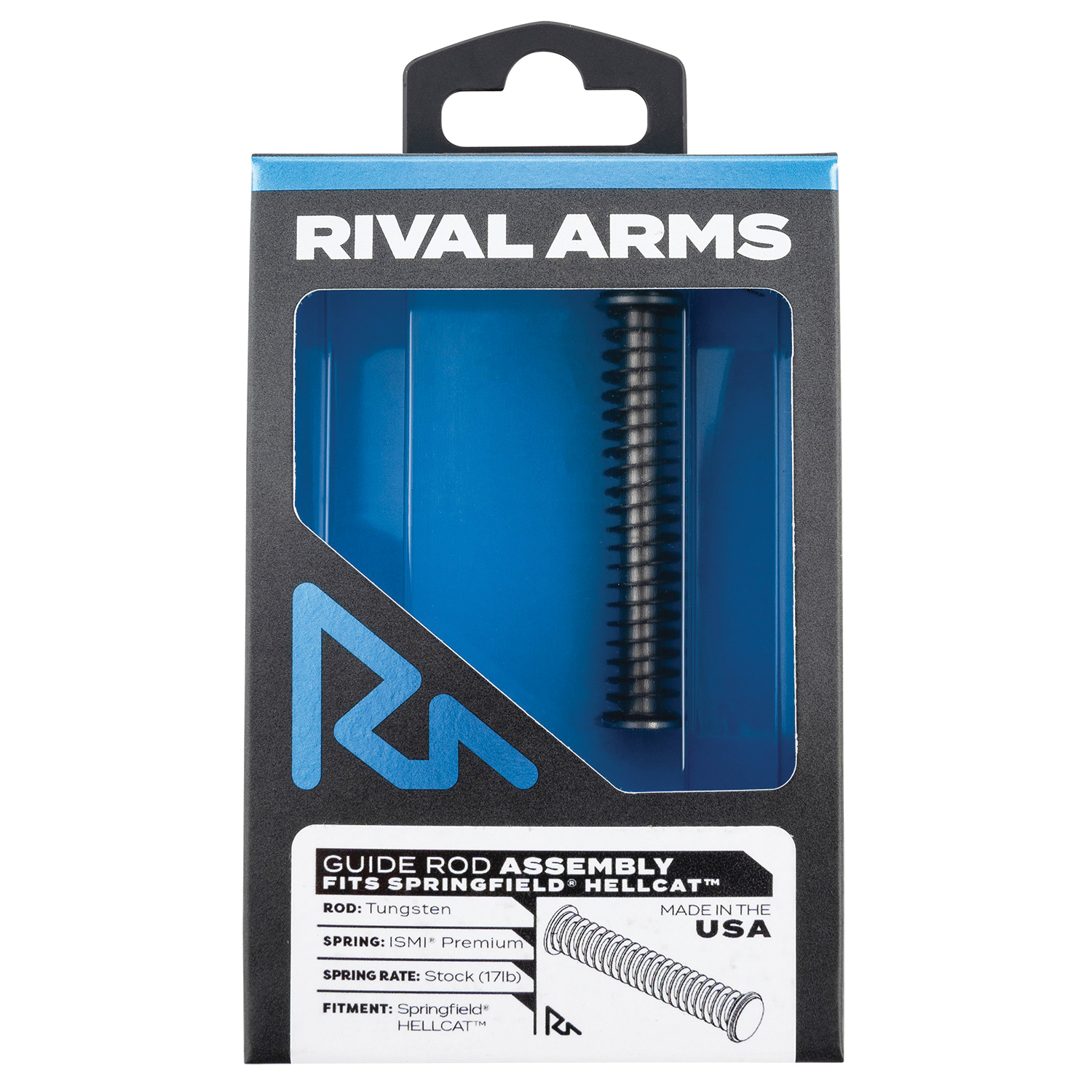 Rival Arms Guide Rod for Springfield Hellcat Pistol, Black - RA-RA50A201T - Rival Arms