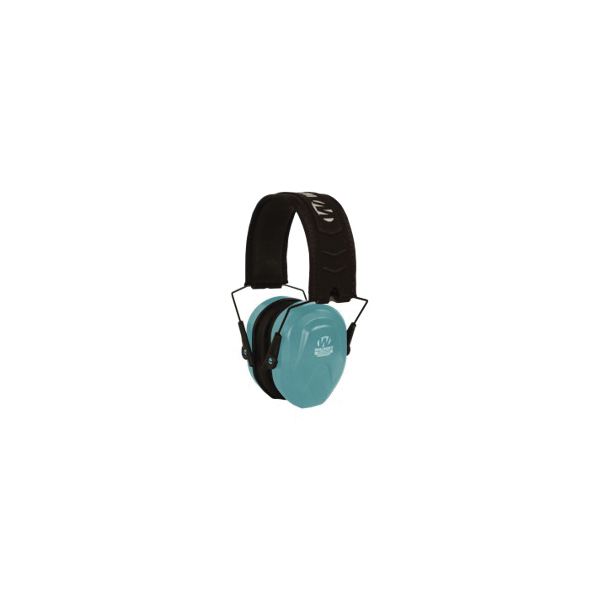 Walker Razor Compact Polymer Passive Earmuff - Women/25 dB Choice, Black/Teal - GWP-CRPAS-TL - Walkers Game Ear