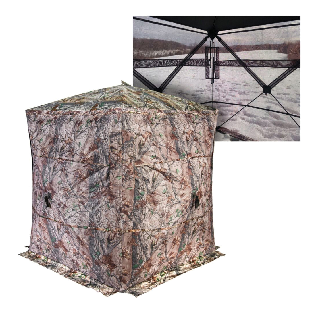 Muddy Prevue 2 53" x 53" x 66" Hub See-Through Blind, EPIC Camouflage - Muddy Outdoors