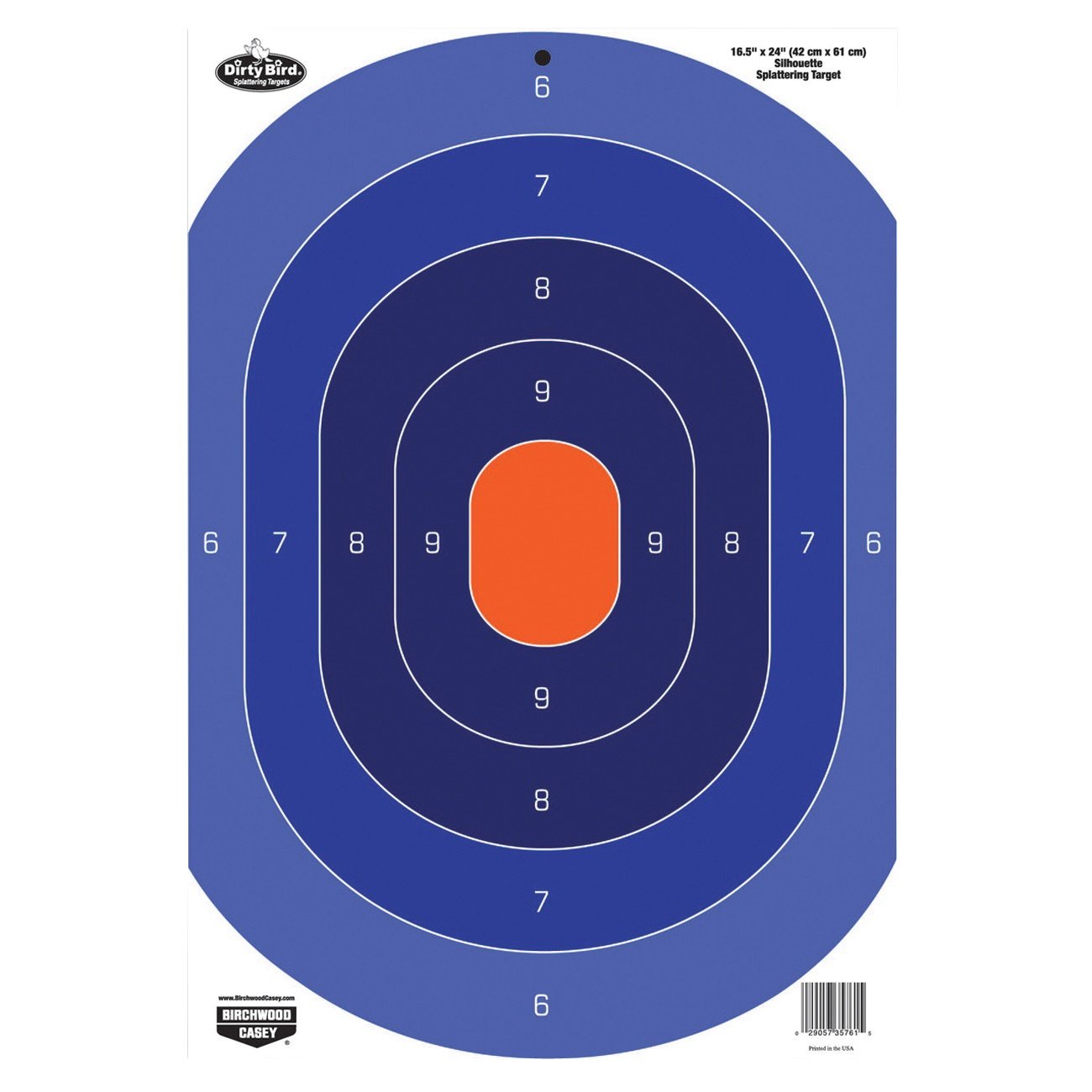 Birchwood Casey Dirty Bird Target - Blue/Orange (3-Pack) - 35763