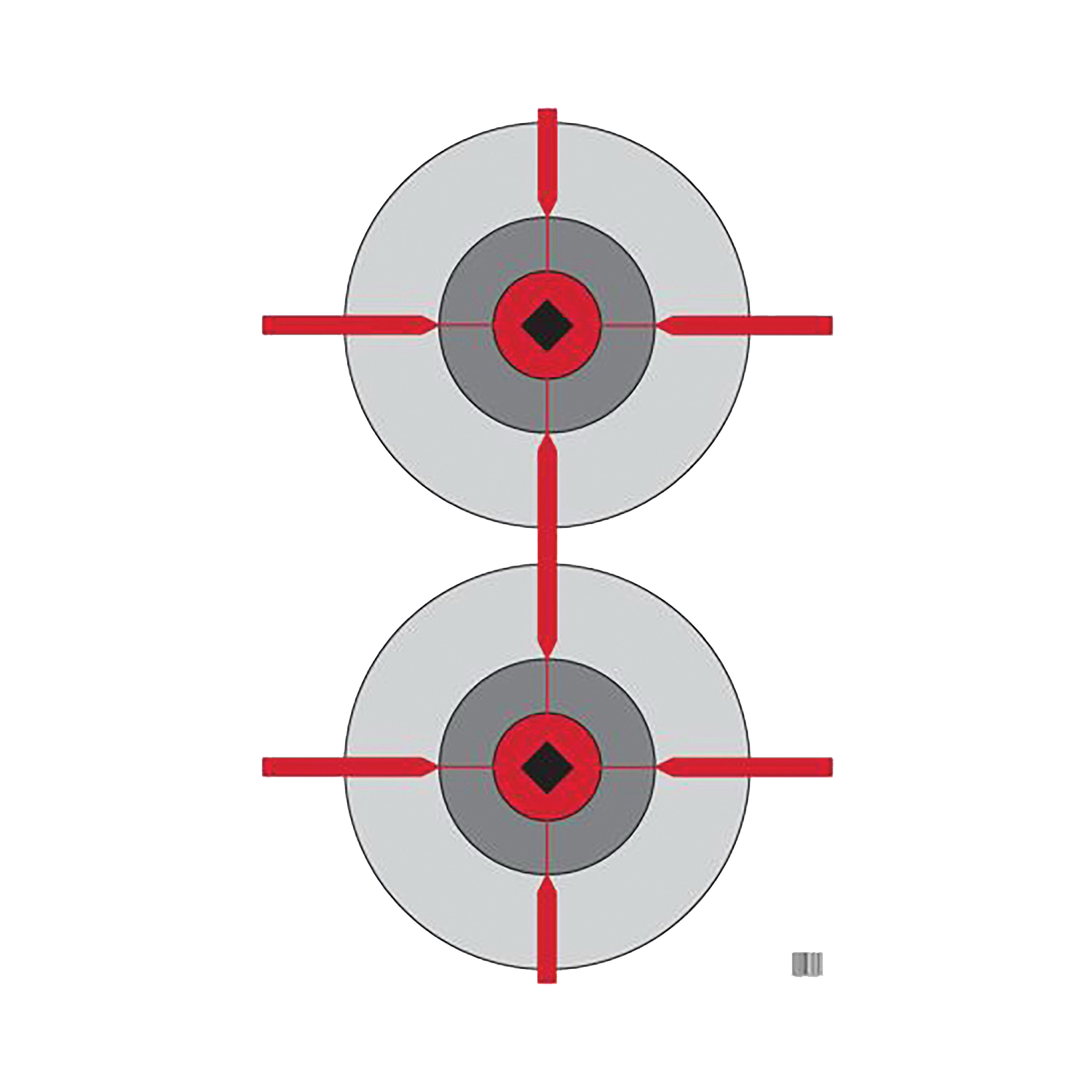 Birchwood Casey EZE-Scorer Double Bullseye Target - Black/White (100-Pack) - 37031 - Birchwood Casey