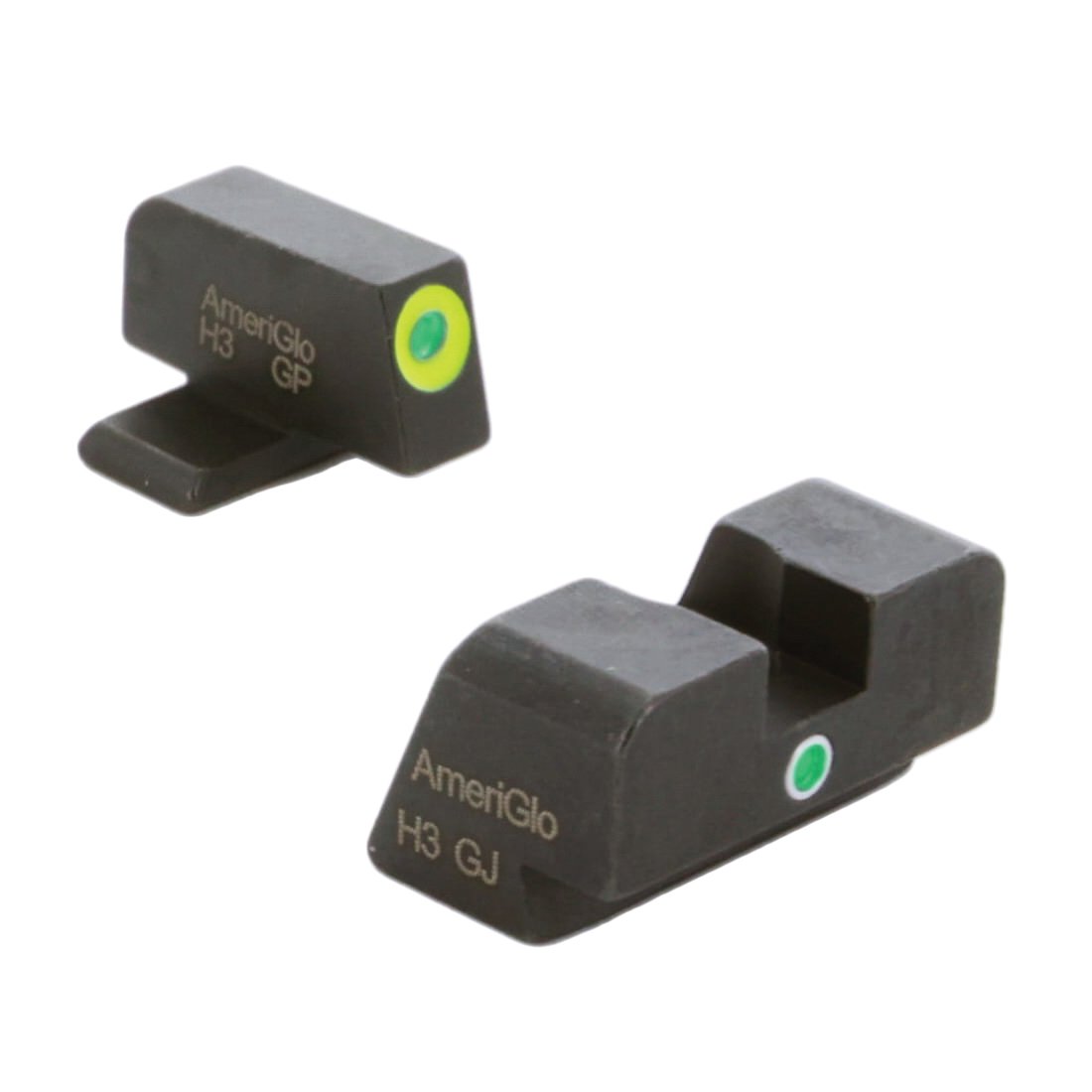 AmeriGlo i-Dot Sight Set Front/Rear, Green/LumiGreen/Green - SG-301 - Ameriglo