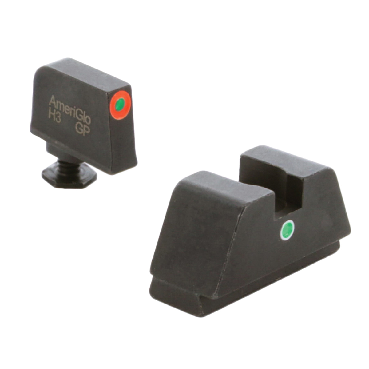 AmeriGlo Sight Set Front/Rear, Green/Orange/Green - GL-291 - Ameriglo
