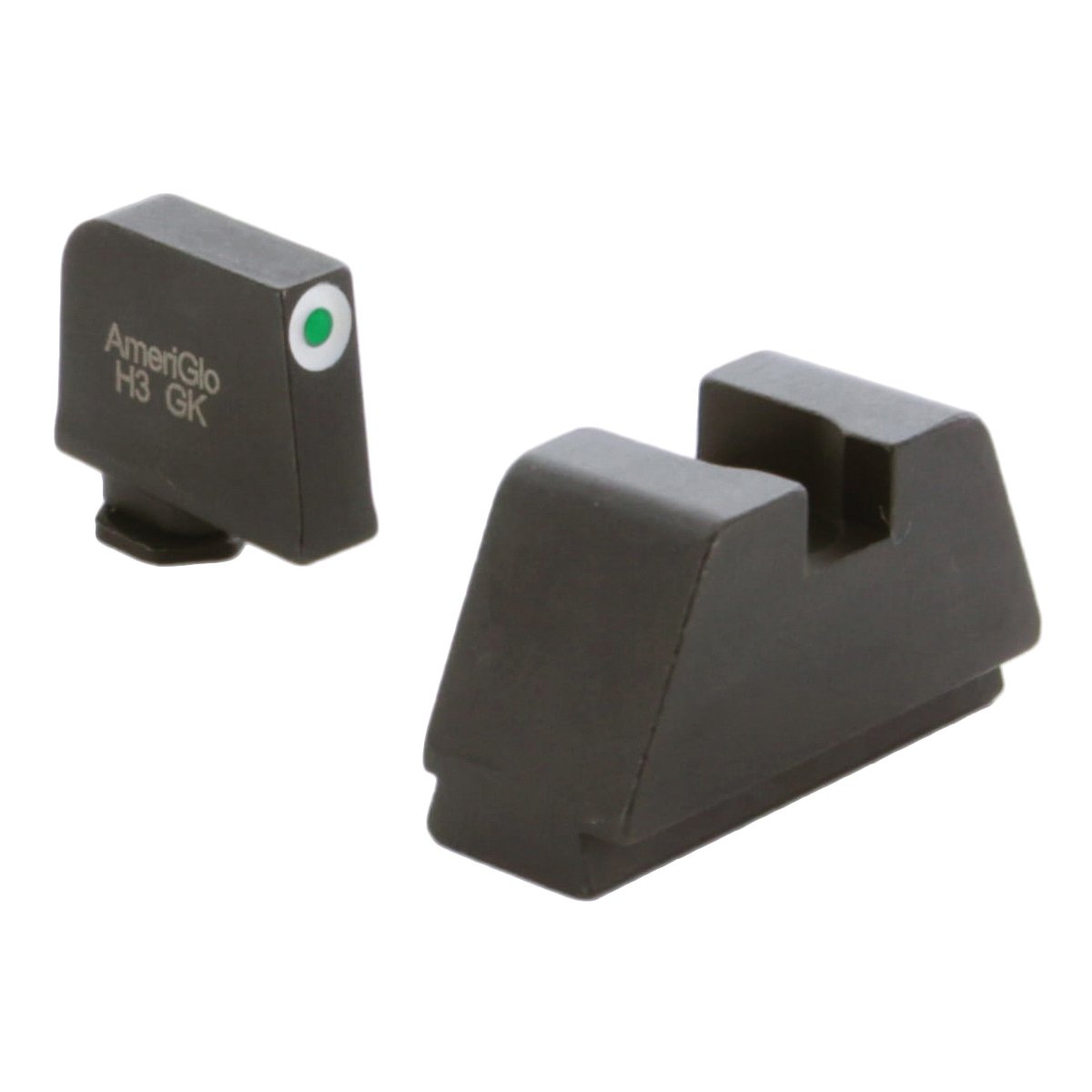AmeriGlo Sight Set Front/Rear, Green/White/Black - GL-481 - Ameriglo