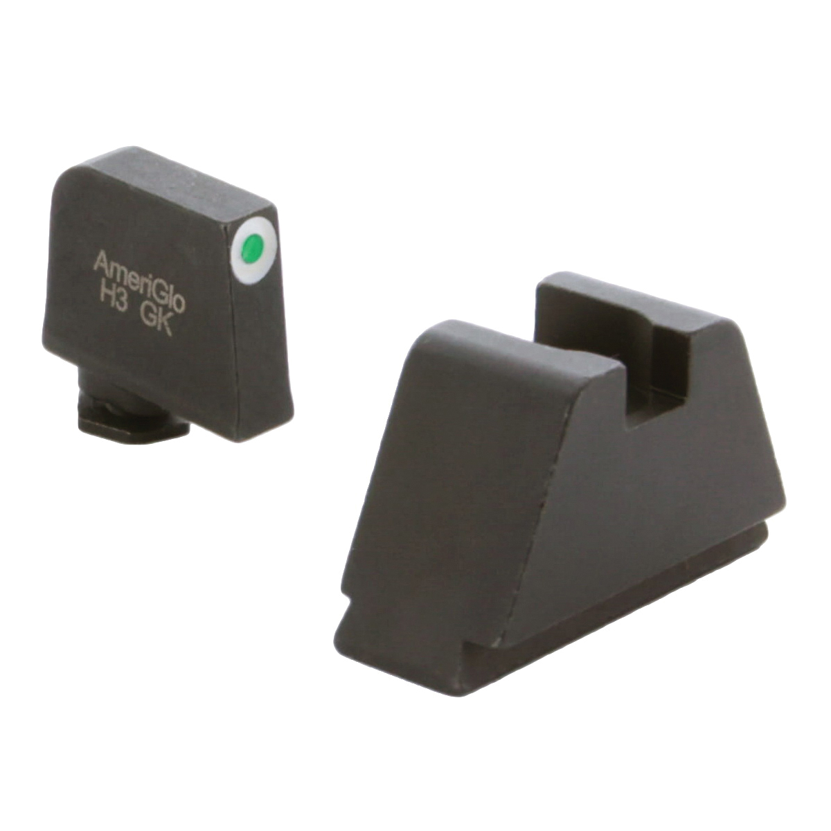 AmeriGlo Sight Set Front/Rear, Green/White/Black - GL-491 - Ameriglo