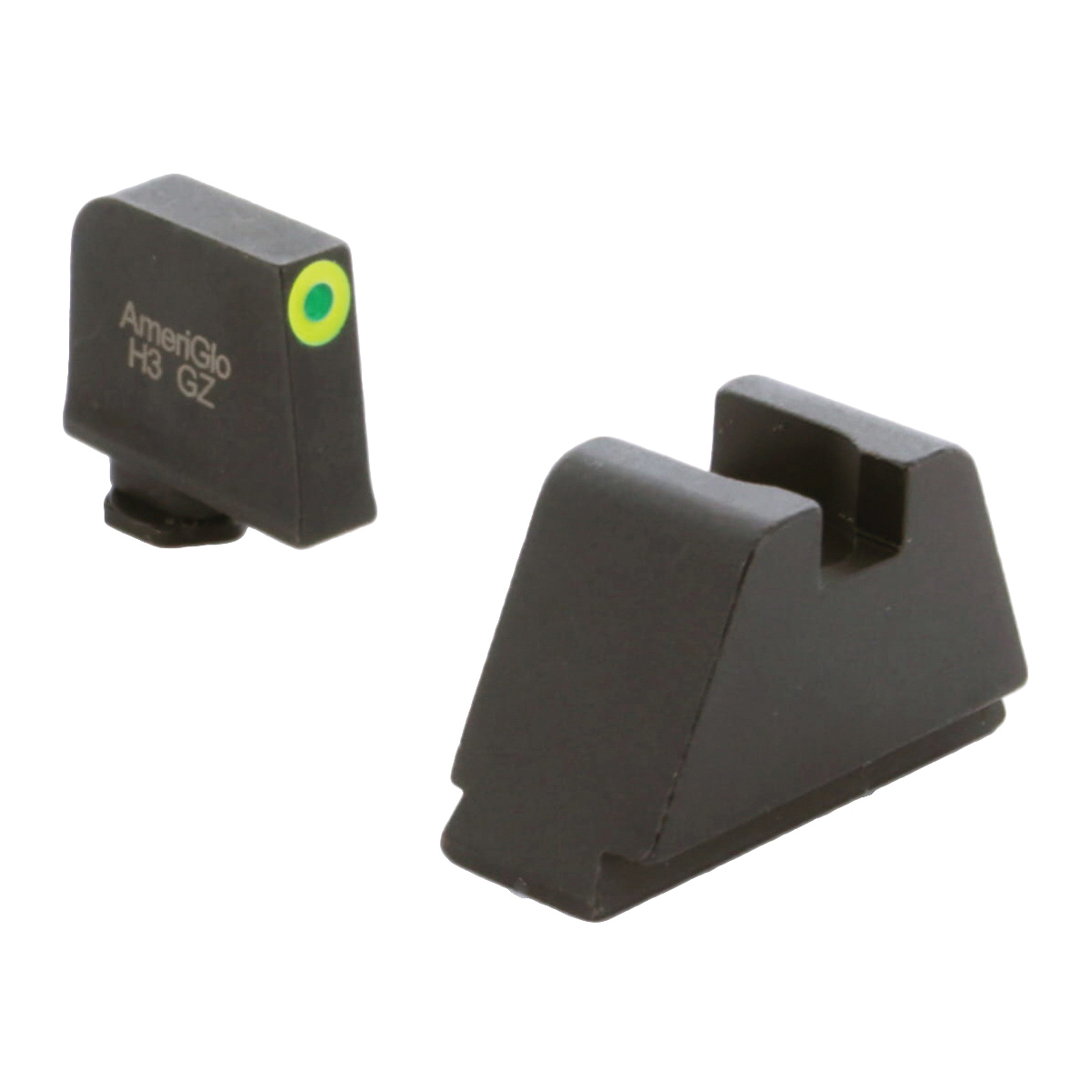 AmeriGlo Sight Set Front/Rear, Green/LumiGreen/Flat Black - GL-691 - Ameriglo