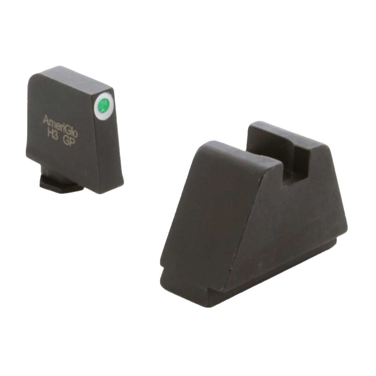 AmeriGlo Sight Set Front/Rear, Green/White/Black - GL-482 - Ameriglo