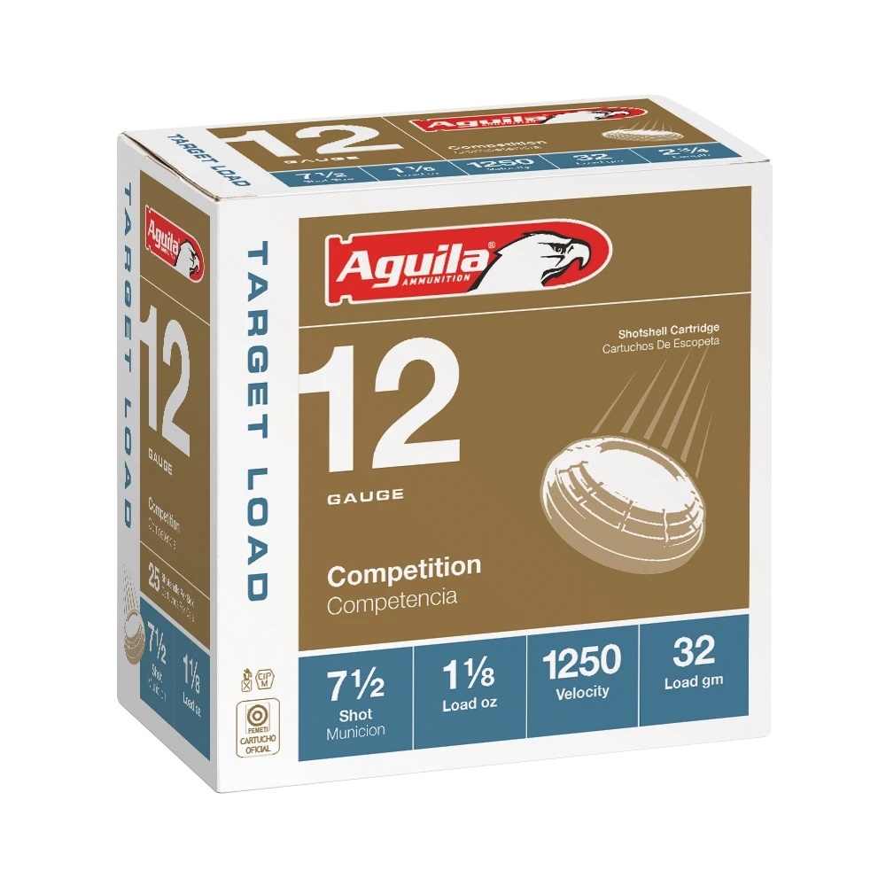 Aguila Competition 12 Gauge 2.75" #8 Shot Ammo - 1.12 oz - 25rds - 1CHB1348 - Aguila