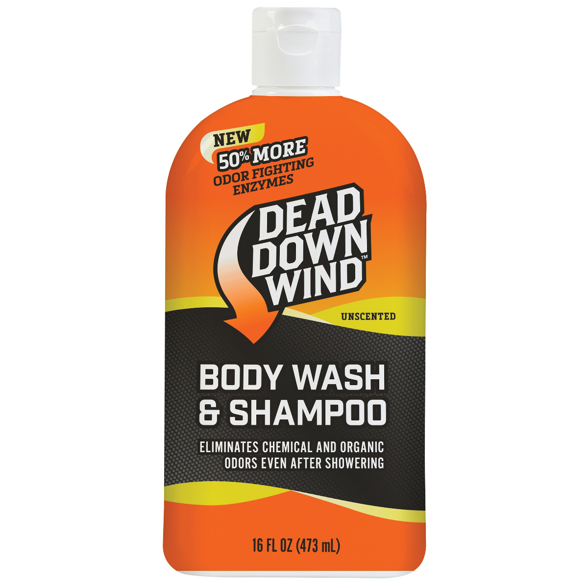 Dead Down Wind Unscented Body Wash and Shampoo, 16 oz Squeeze Bottle - Dead Down Wind