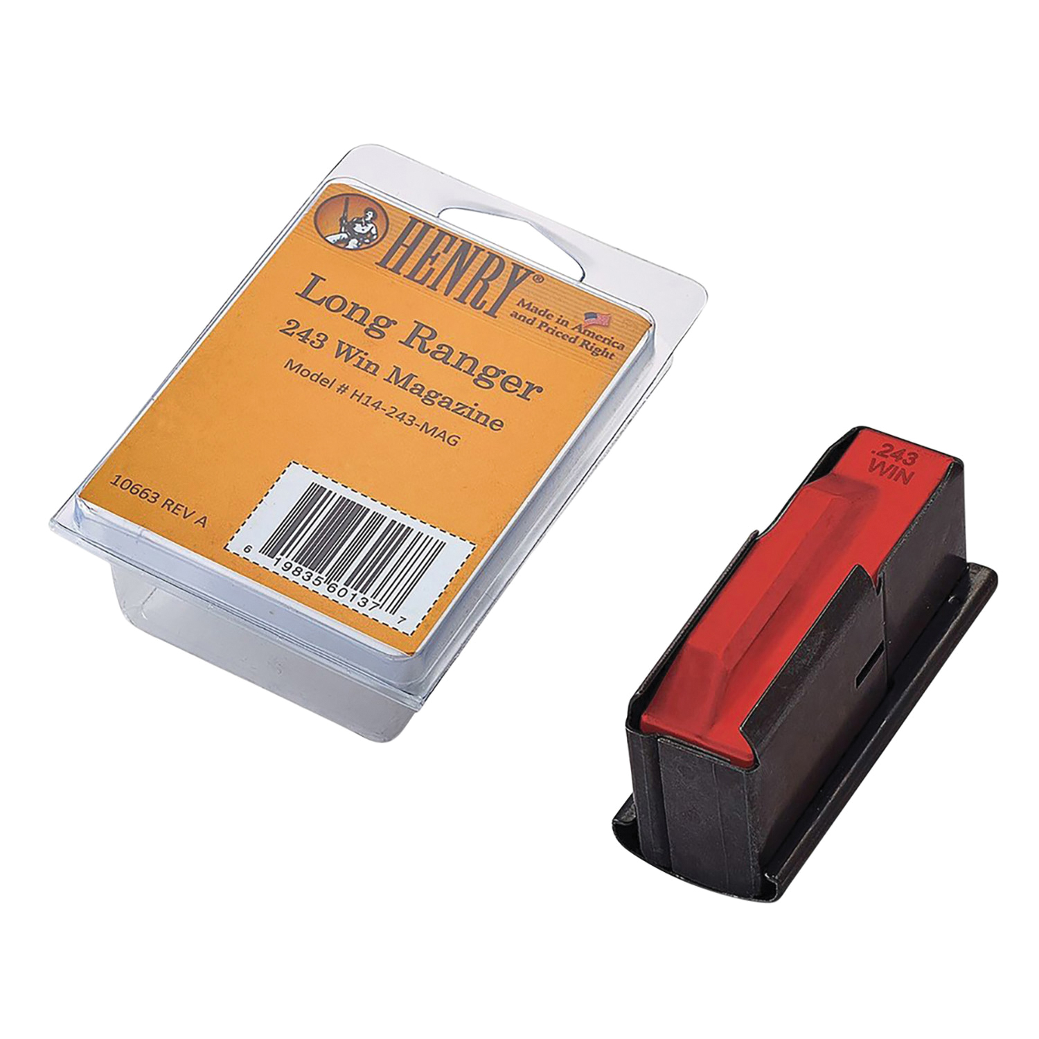 Henry Repeating Arms 4rds .243 Winchester Magazine, Black - H14243MAG - Henry