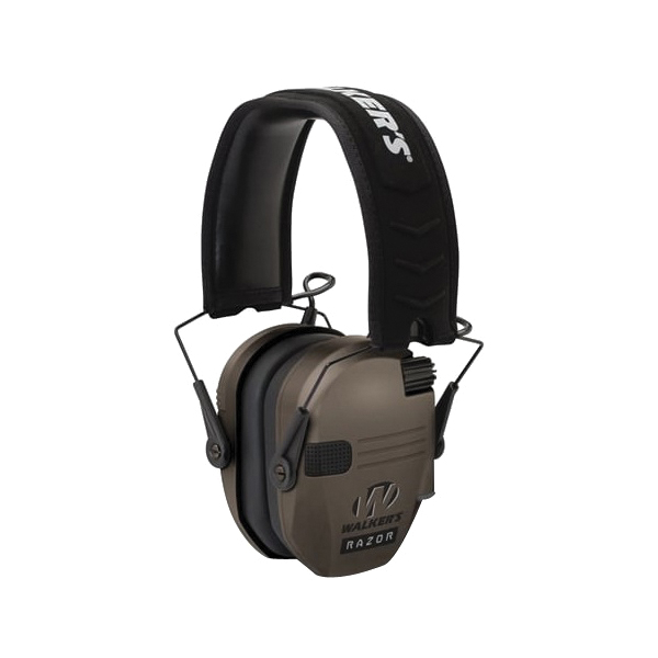 Walker Digital Polymer Electronic Earmuff Adult/23 dB, Sage Green/Black - GWP-RSEM-SGN - Walkers Game Ear