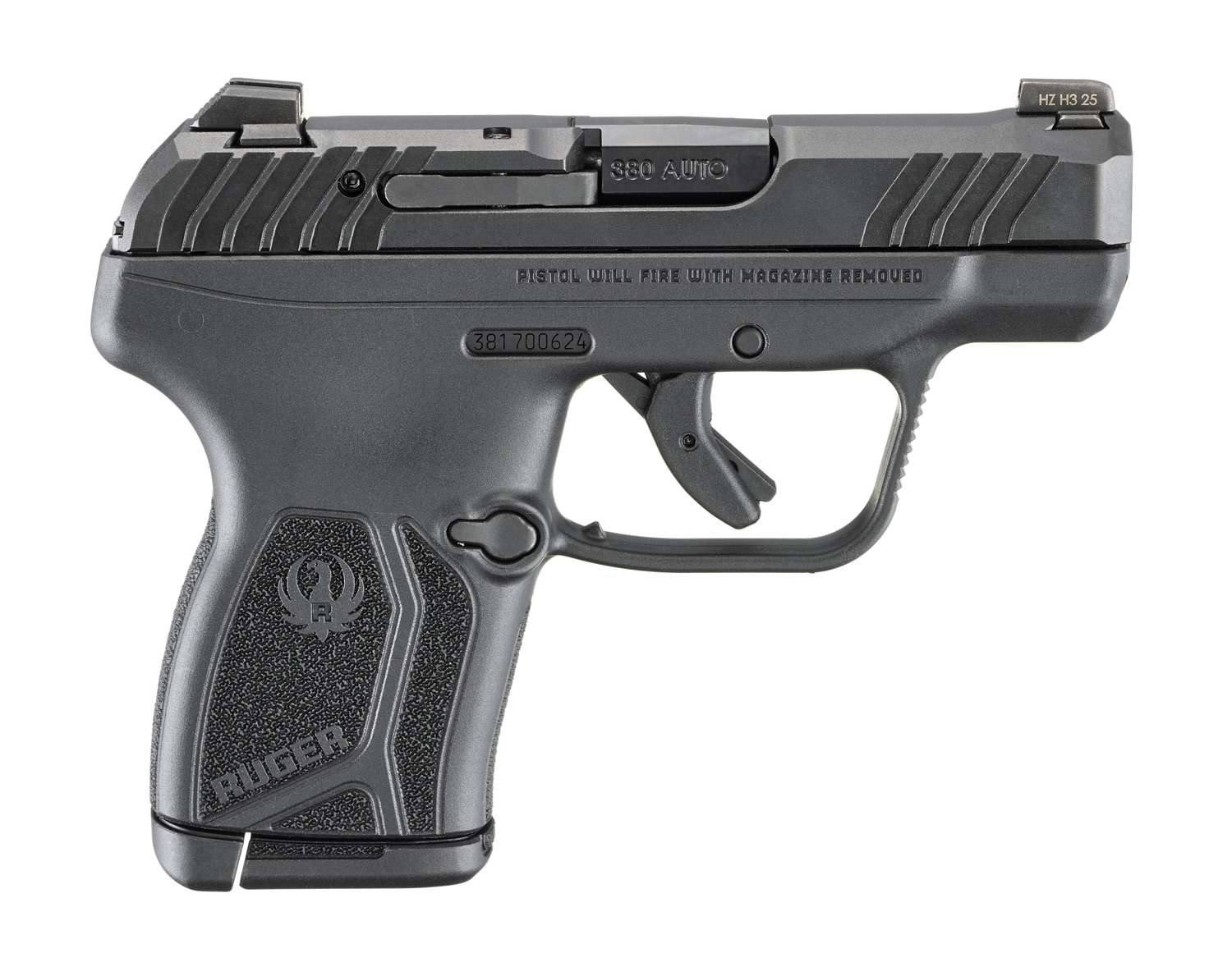 Ruger LCP Max 2.8" .380 ACP 10rd Pistol, Black - 13765 - Ruger