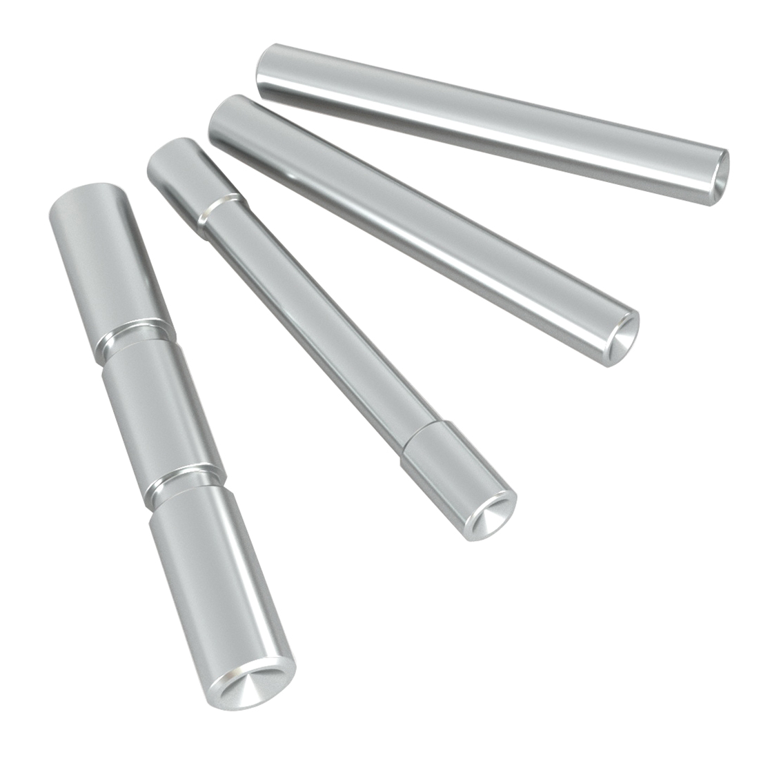 Add Style with Cross Armory Dimpled 4-Pin Set for Glock Gen4 -Silver Shine - CRG4PSSV - Cross Armory