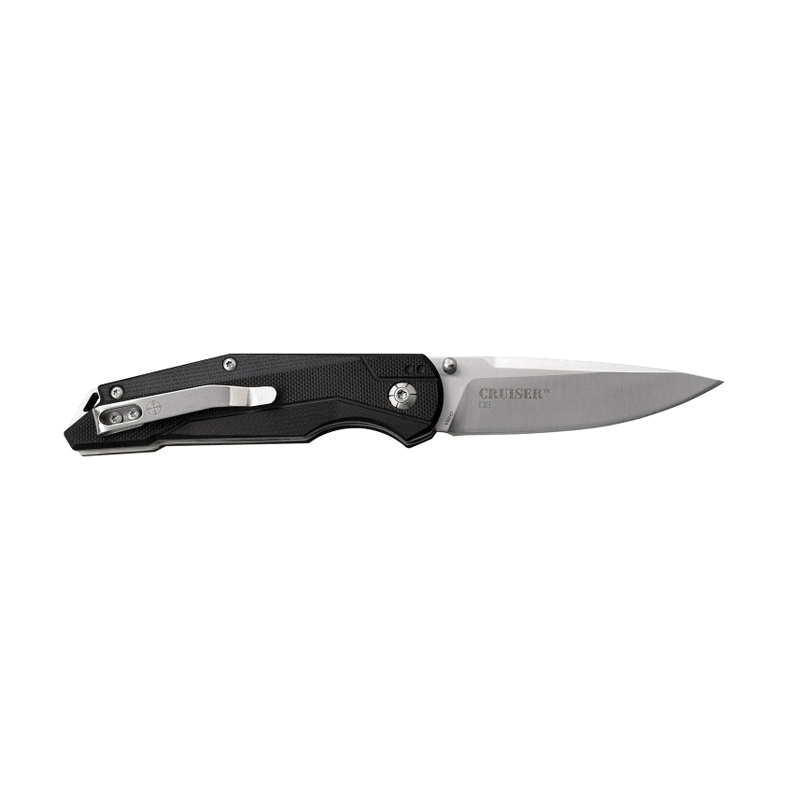 Elite Tactical Crusier Folding Knife Drop Point, Black - ET-FDR007CS