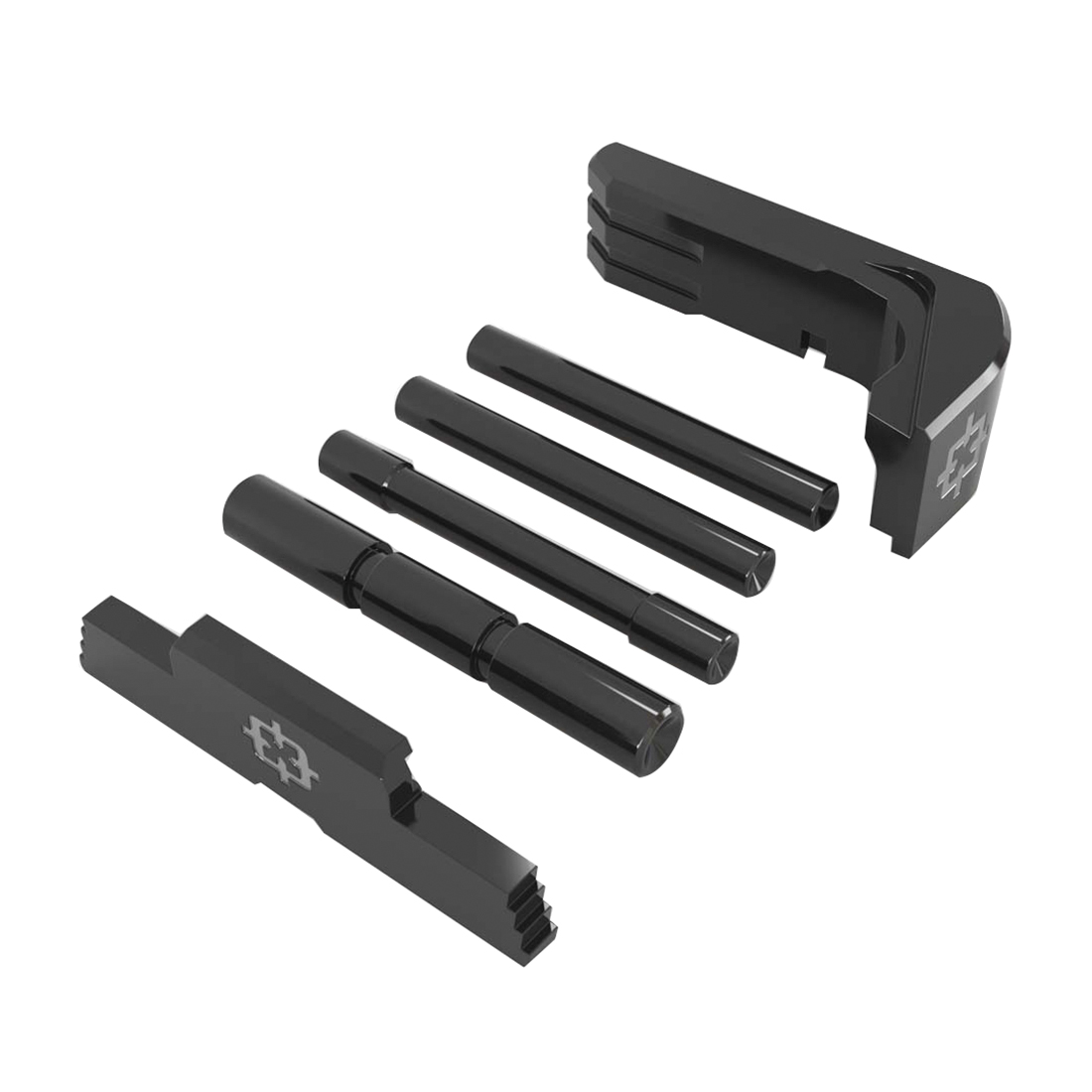 Enhance P80 Gen1-3 with Cross Armory 3-Piece Upgrade Kit - Black Anodized Performance - CRP800KBK