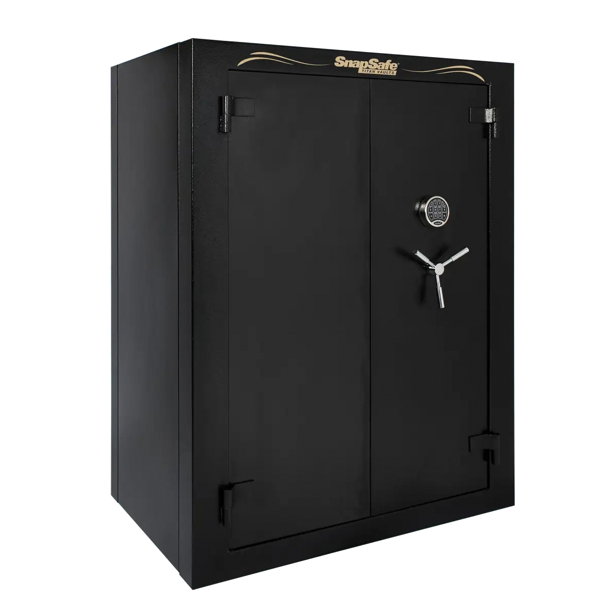 SnapSafe Super Titan Double Door 30" x 46" x 59" 2X-Large 56+ Long Guns Modular Safe, Black - Snapsafe