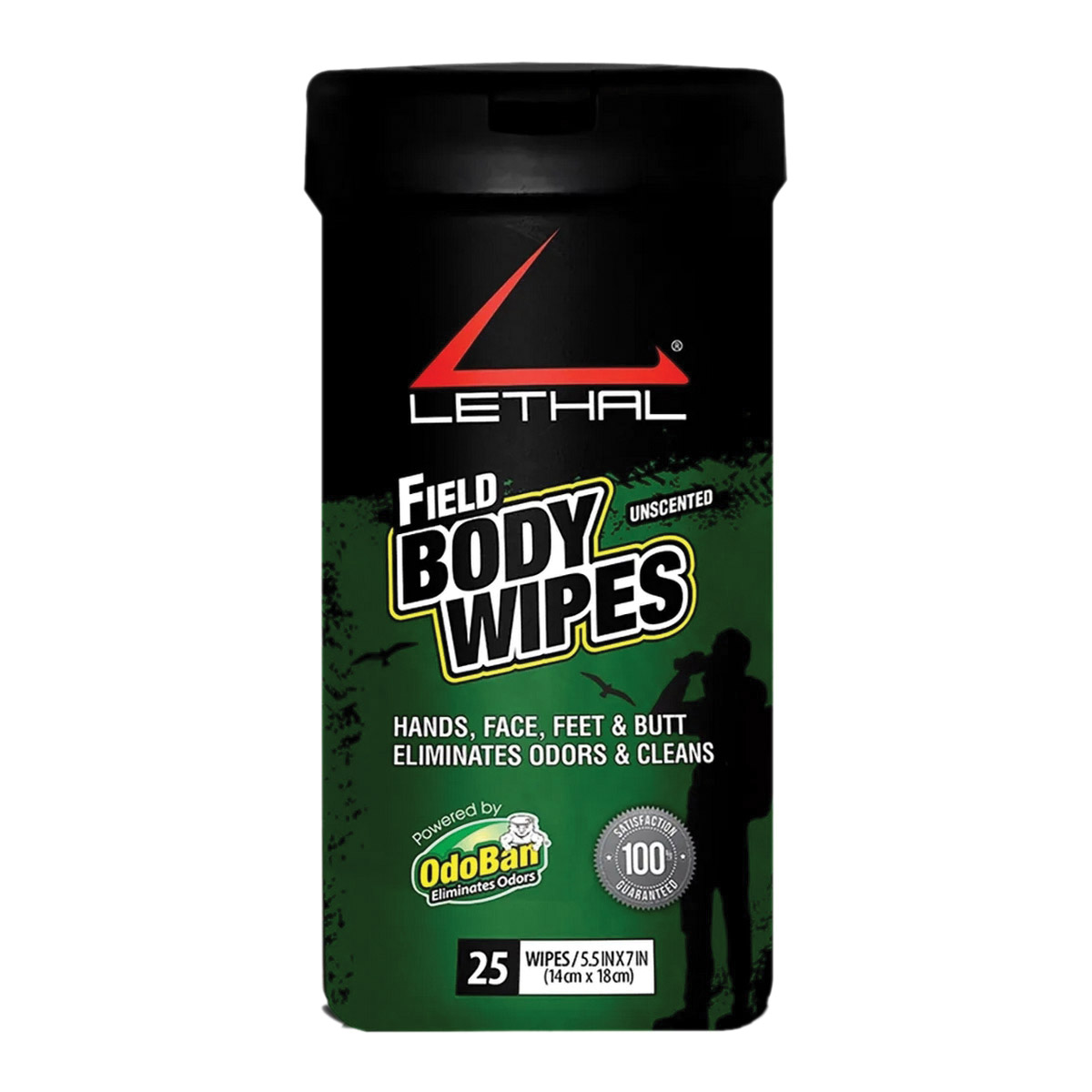 Lethal Field Scent Eliminator Body Wipes, Pack of 25 - Lethal Products