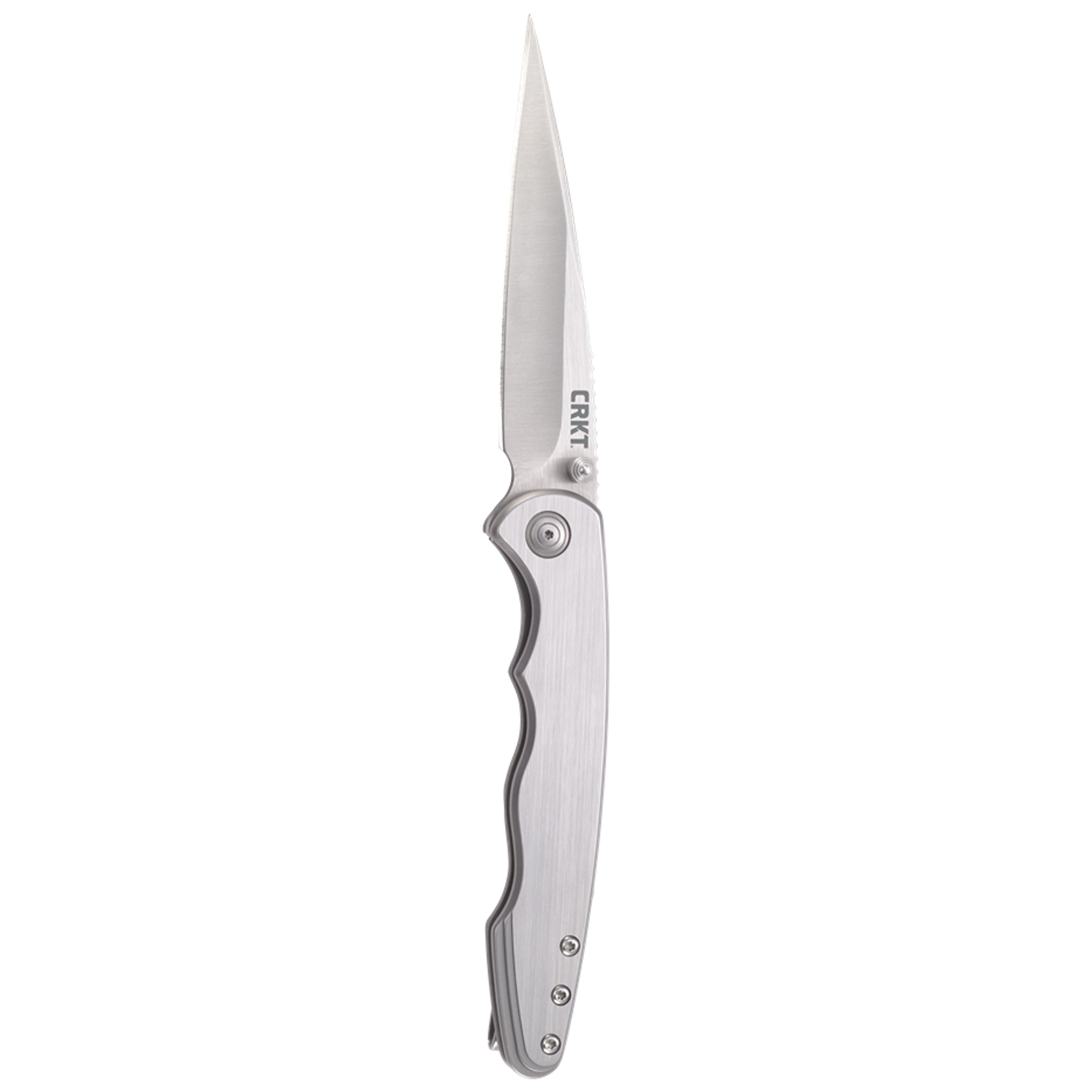 CRKT Flat Out Folding Knife Assisted Spear Point Blade in Bold Black - 7016 - Crkt